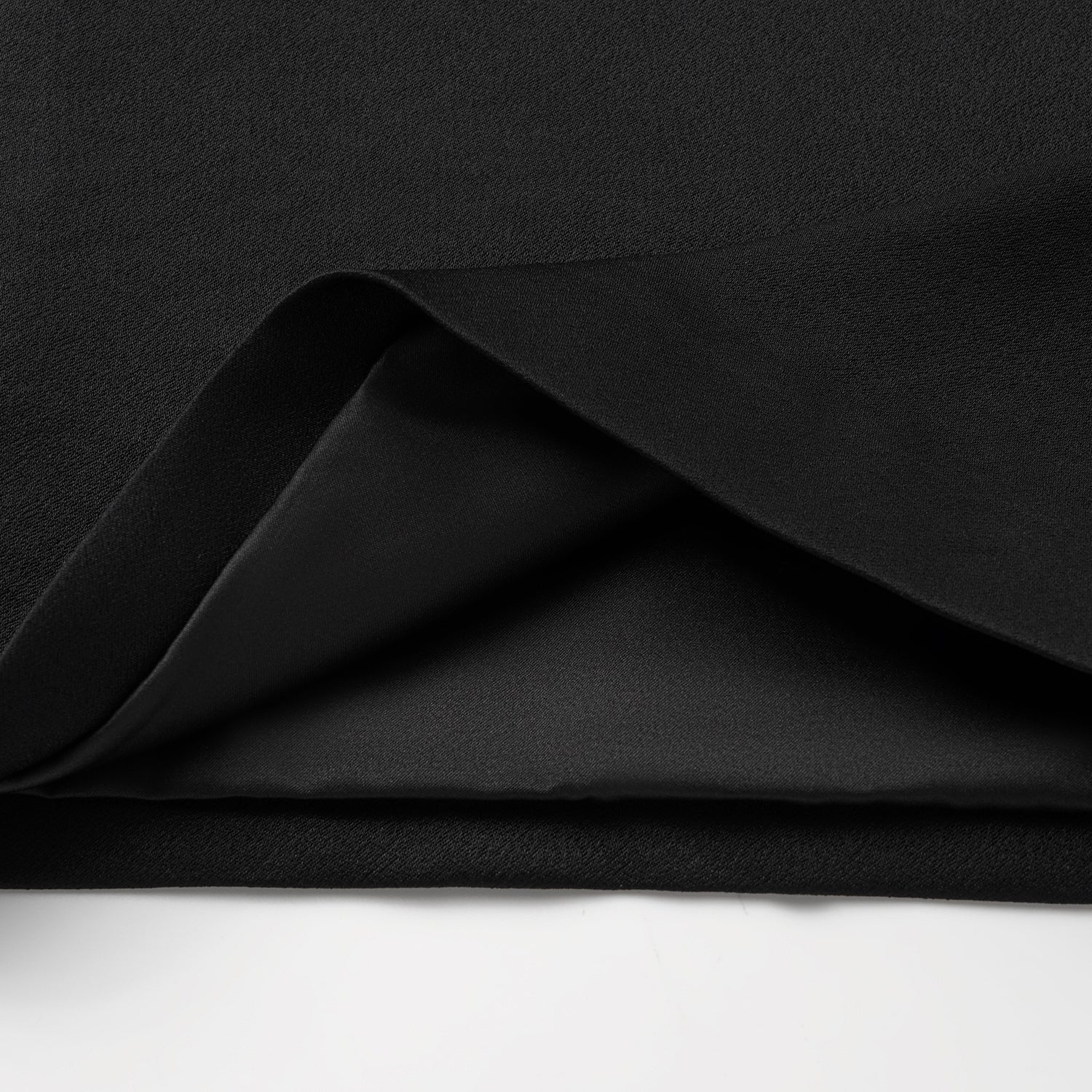 "Speak Sleek." 醋酸喇叭褲 — Black