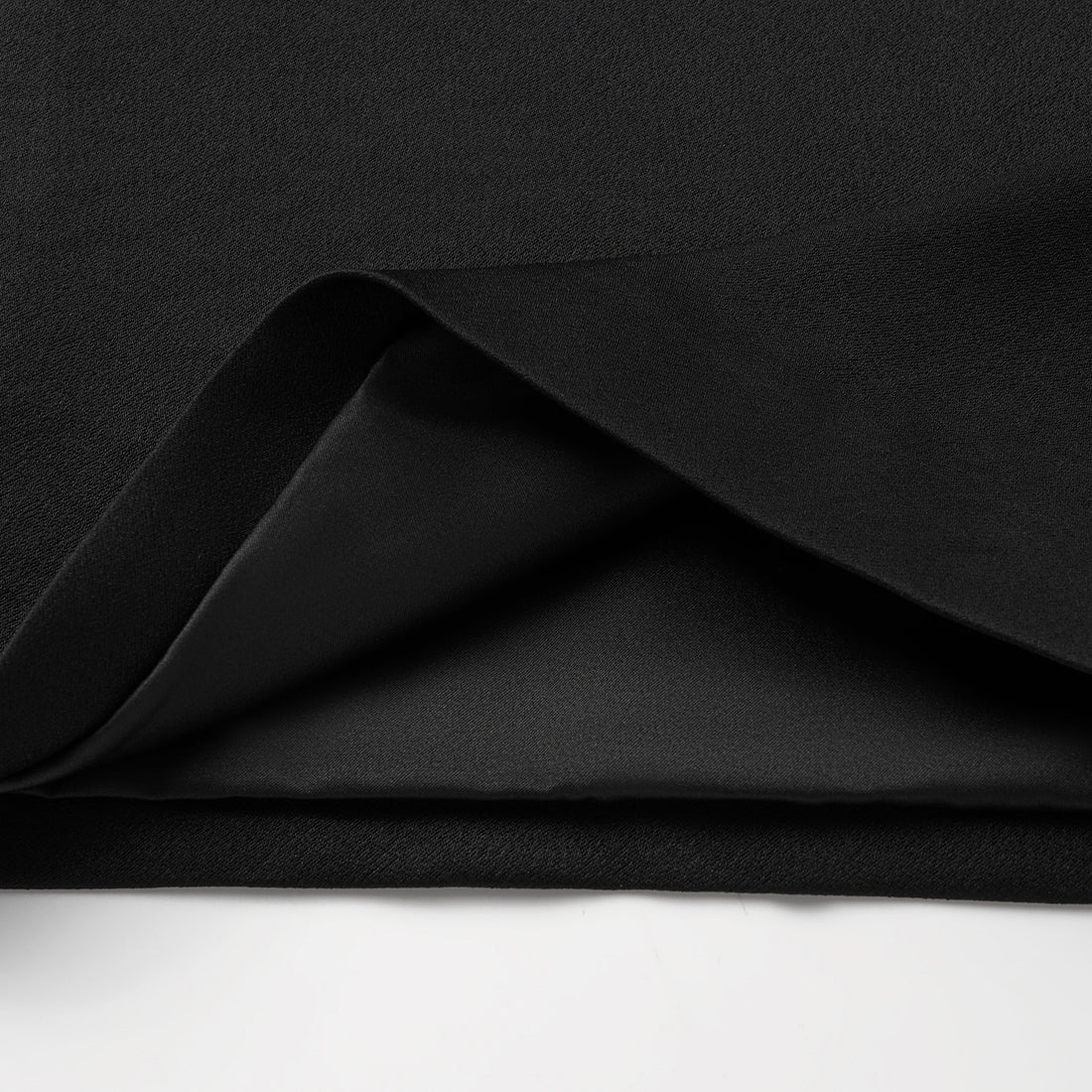 "Speak Sleek." 醋酸喇叭褲 — Black