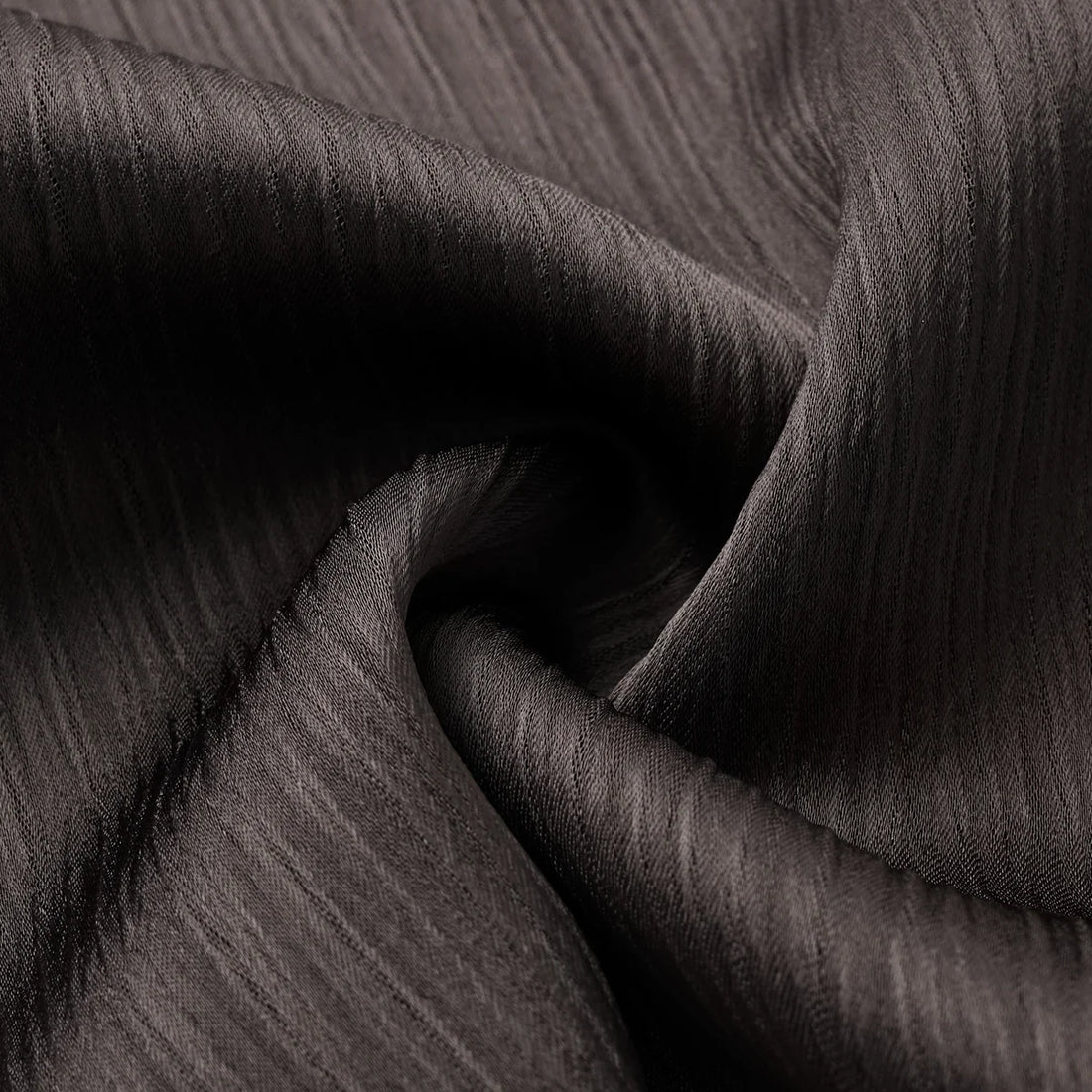 “Easy Go Chic” 韓國壓褶工藝面料斜肩上衣—皮革咖