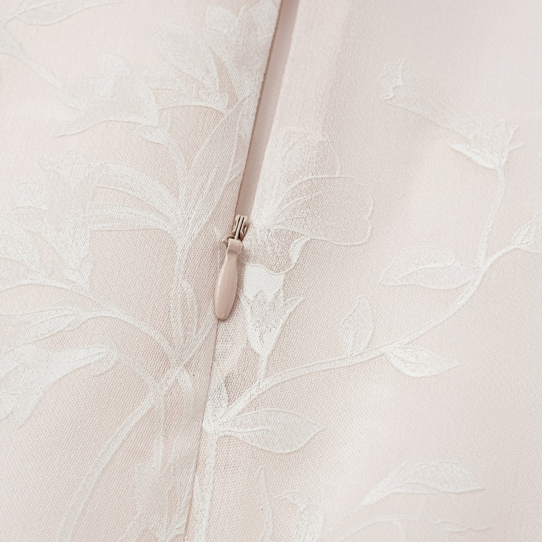 Spring” Italian high-end custom-made silk organza light Chinese style top with painting and printing technology - Frosty Flower Shadow