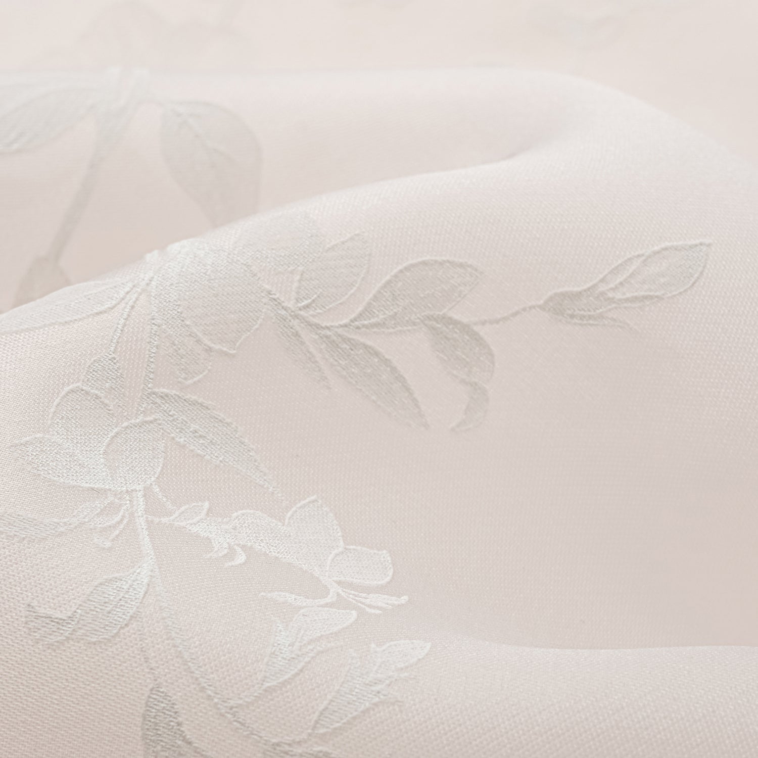 春意” 義大利高級訂製繪印工藝真絲歐根紗輕國風上衣— 霜曦花影