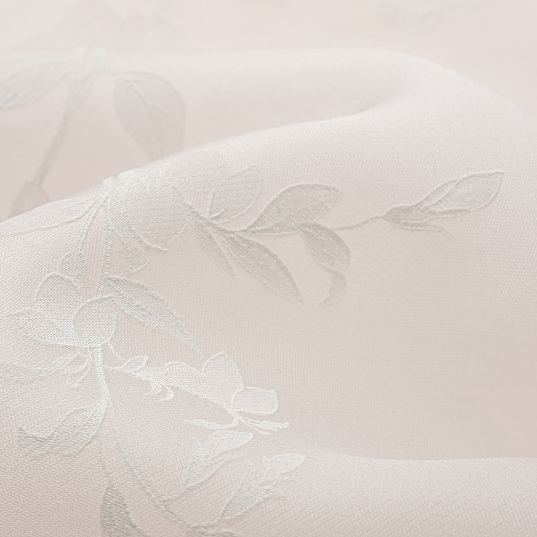 Spring” Italian high-end custom-made silk organza light Chinese style top with painting and printing technology - Frosty Flower Shadow