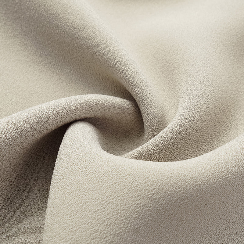 “Daytime Elegance” 肌理醋酸襯衫—灰白