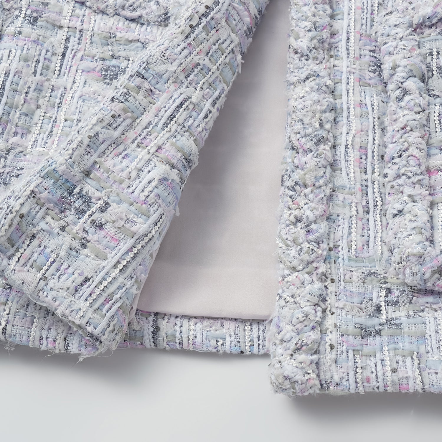 "Arcade of CherJoy Atelier." 法國夏日輕薄花呢高級訂製立體剪裁外套