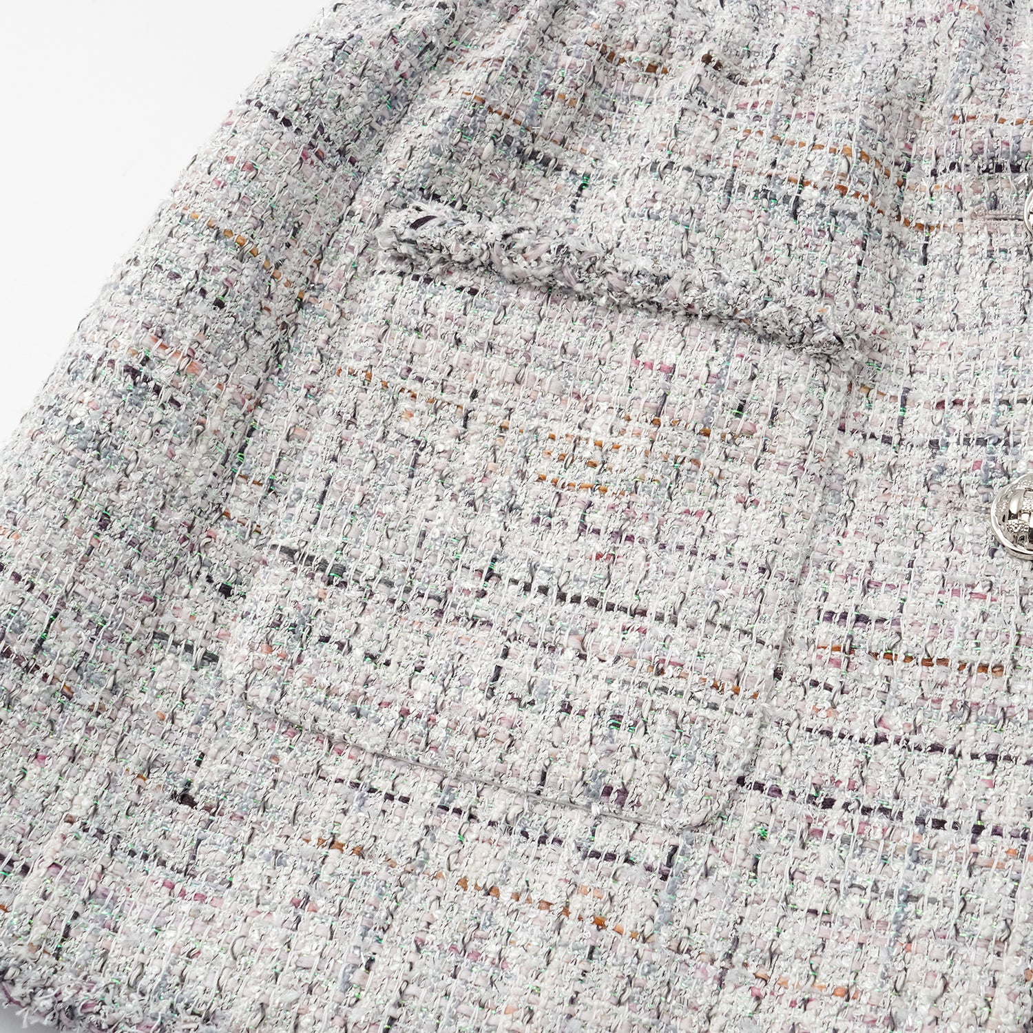 “Weekend at Monaco” 義大利頂級花紗輕薄花呢收腰馬甲背心—Opaline Dust