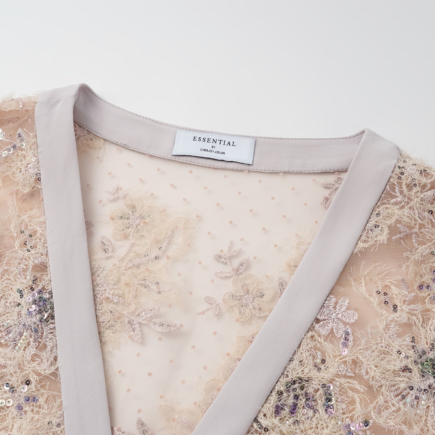 "Imperial Gala."  奢華蕾絲珠繡輕國風小開衫