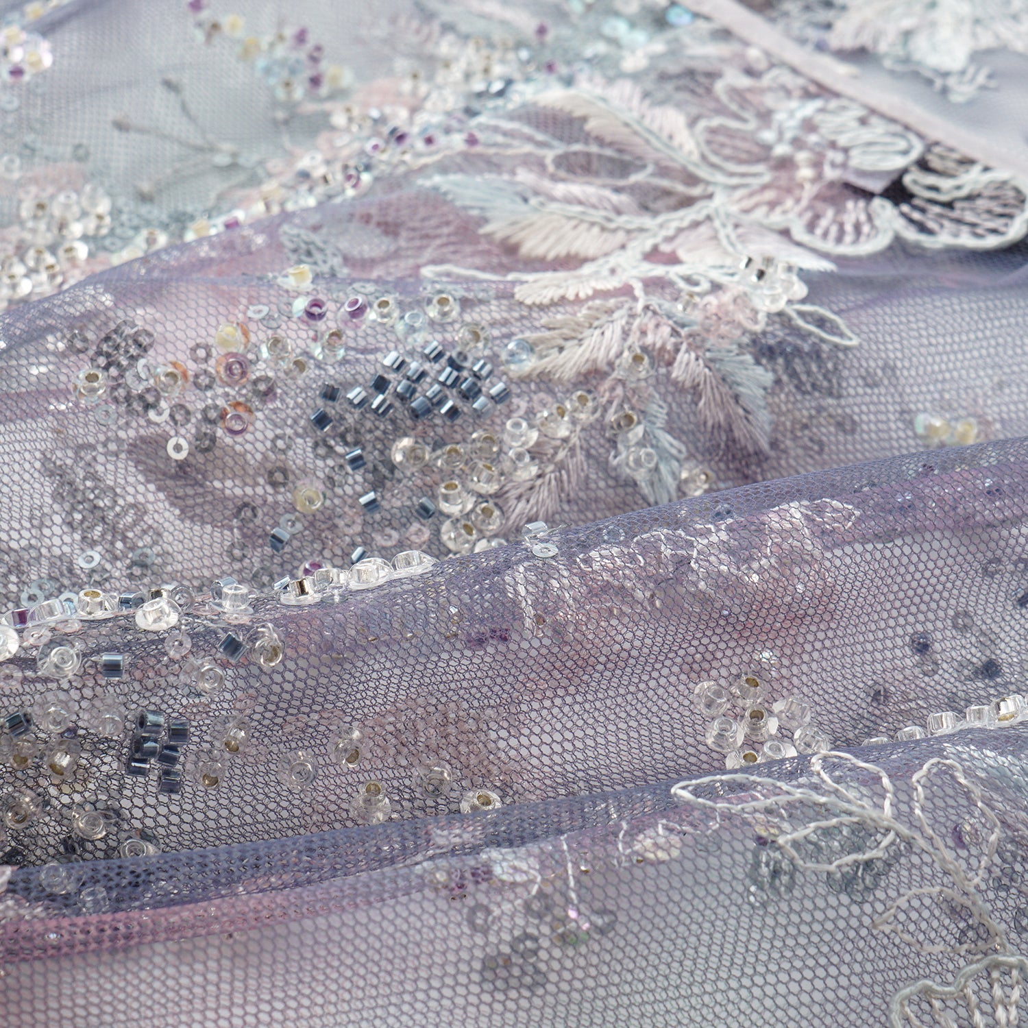 "Imperial Garden Teatime"緞染繡霞奢華珠繡蕾絲輕國風細肩帶背心—Nocturne Bloom凝夜浮香