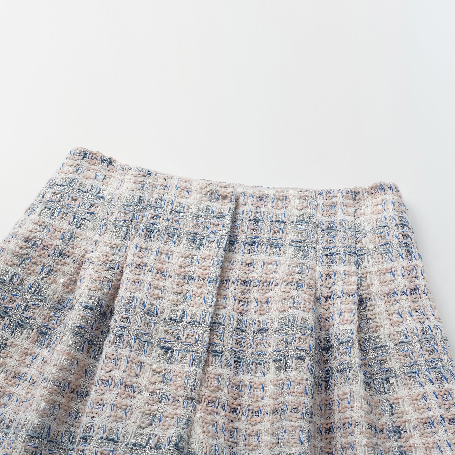 "Westminster Weekdays" 輕薄花呢八分寬褲—Blueberry Biscuit