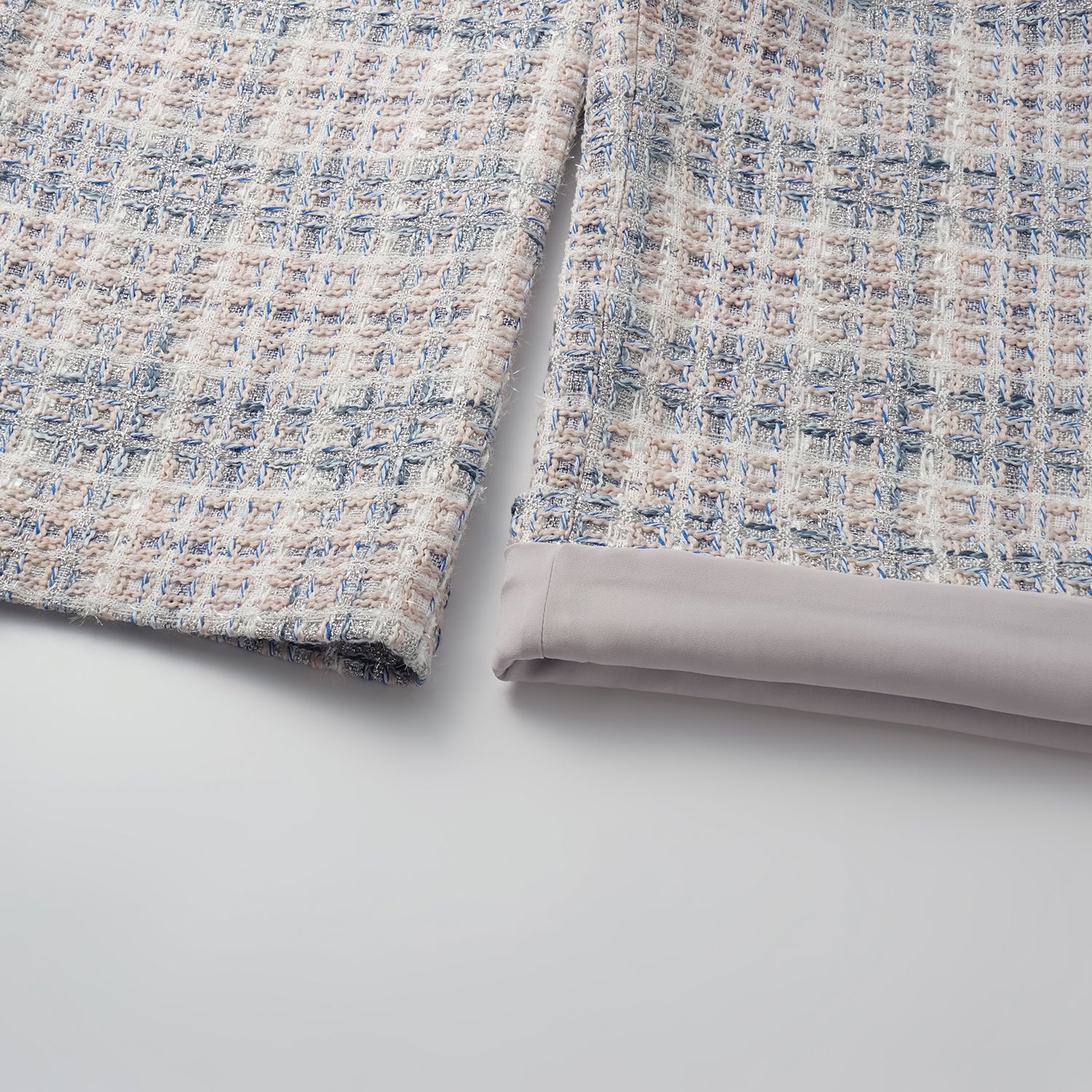 "Westminster Weekdays" 輕薄花呢八分寬褲—Blueberry Biscuit