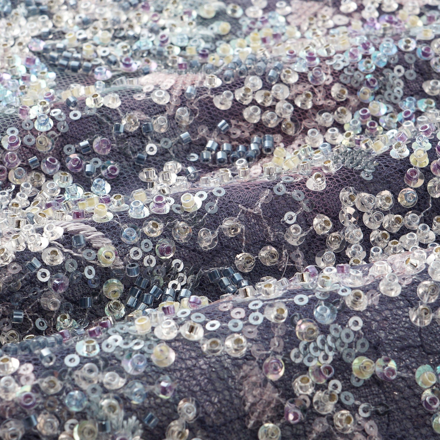 "Imperial Garden Teatime"緞染繡霞奢華珠繡蕾絲輕國風Oversized罩衫—Nocturne Bloom凝夜浮香