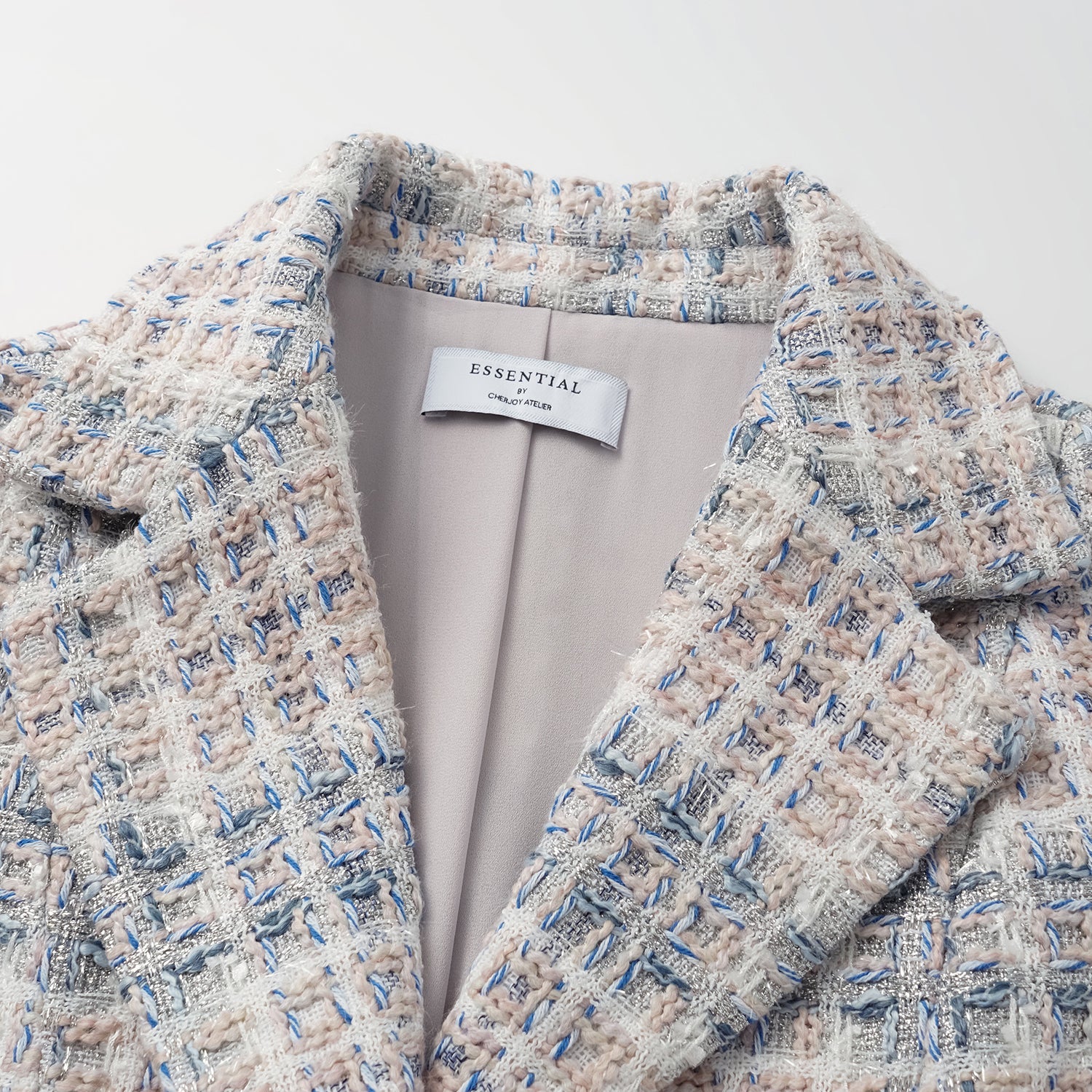 "Westminster Weekdays" 輕薄花呢馬甲背心—Blueberry Biscuit