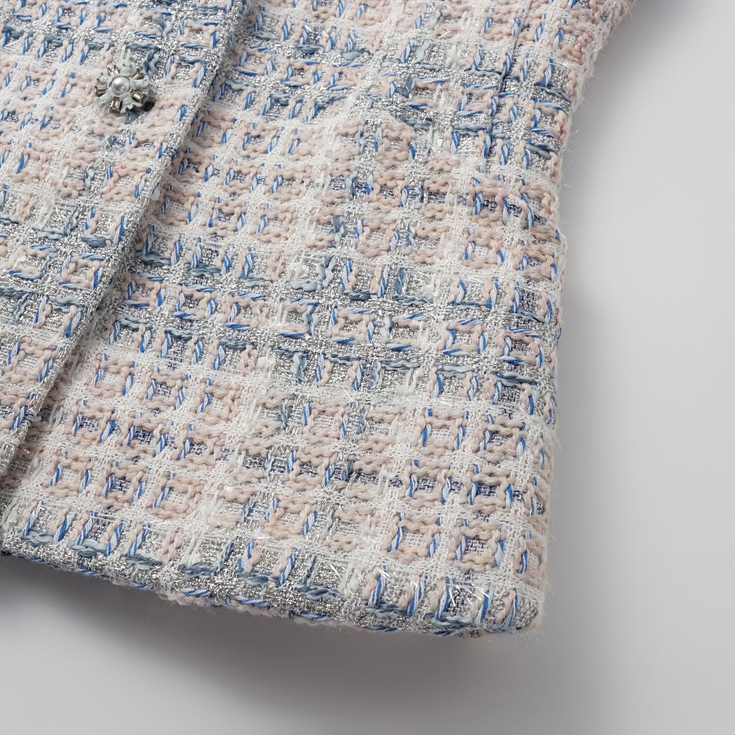 "Westminster Weekdays" 輕薄花呢馬甲背心—Blueberry Biscuit