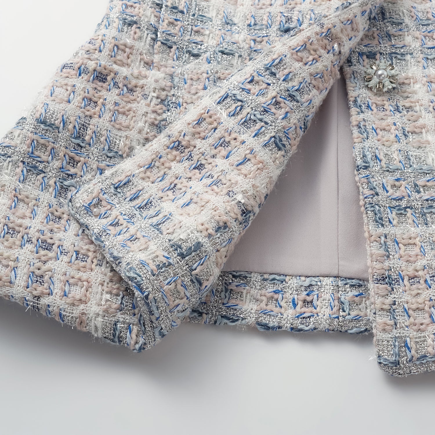 "Westminster Weekdays" 輕薄花呢馬甲背心—Blueberry Biscuit