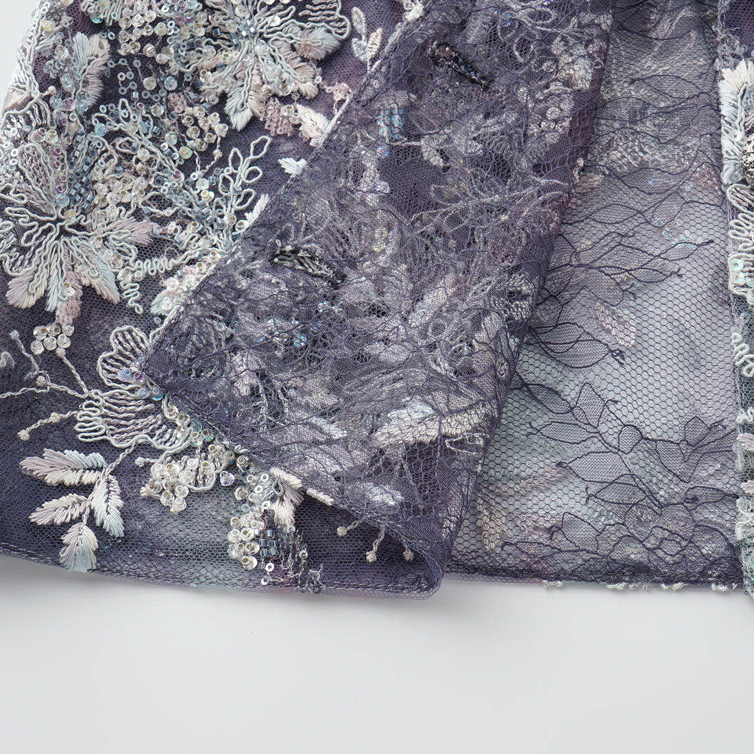 "Imperial Garden Teatime"緞染繡霞奢華珠繡蕾絲狩獵收腰輕國風馬甲背心—Nocturne Bloom凝夜浮香