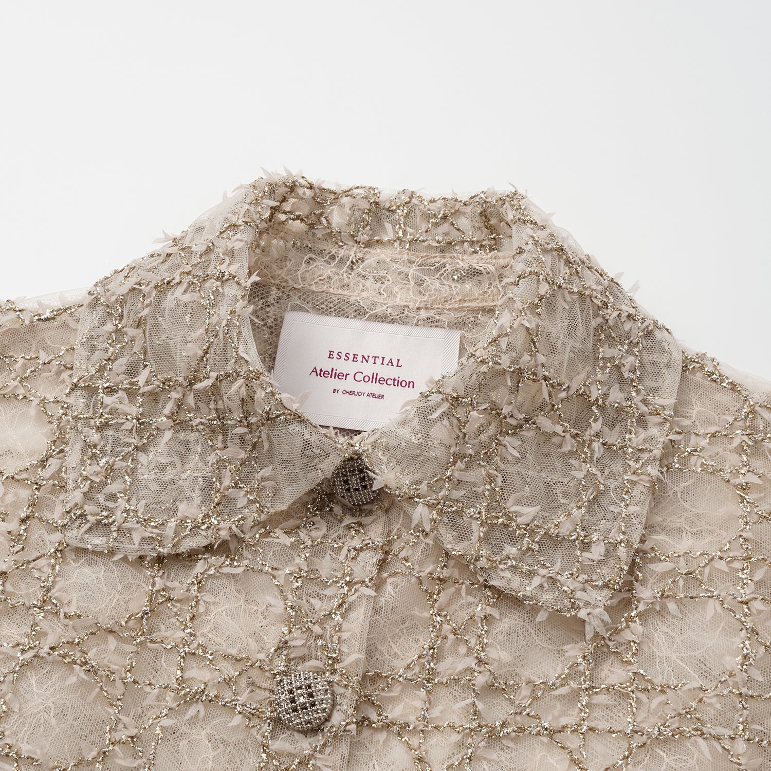 “Weekend at Monaco." 義大利蕾絲收腰狩獵馬甲背心