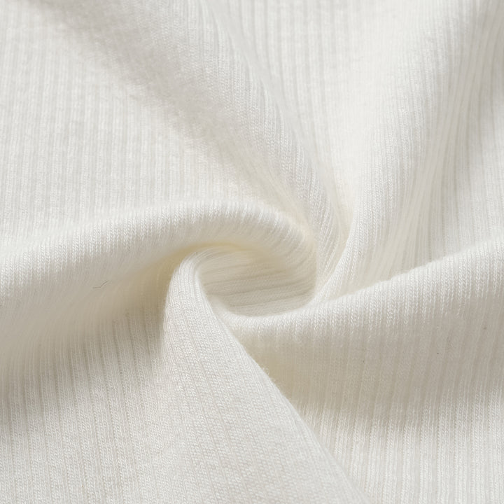 "By Inch." Extremely soft nude satin trim bra top - Li Jian white 