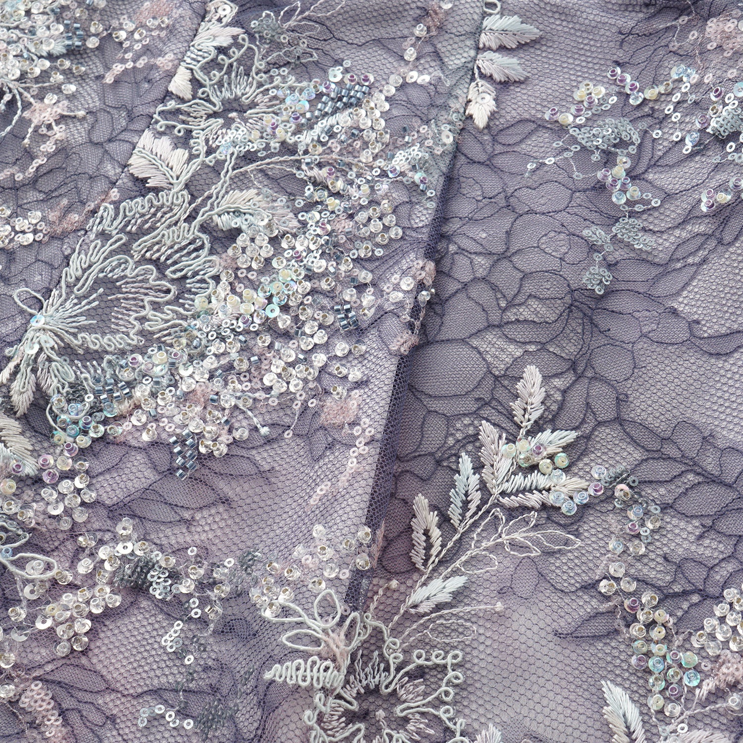 "Imperial Garden Teatime"緞染繡霞奢華珠繡輕國風蕾絲短褲—Nocturne Bloom凝夜浮香