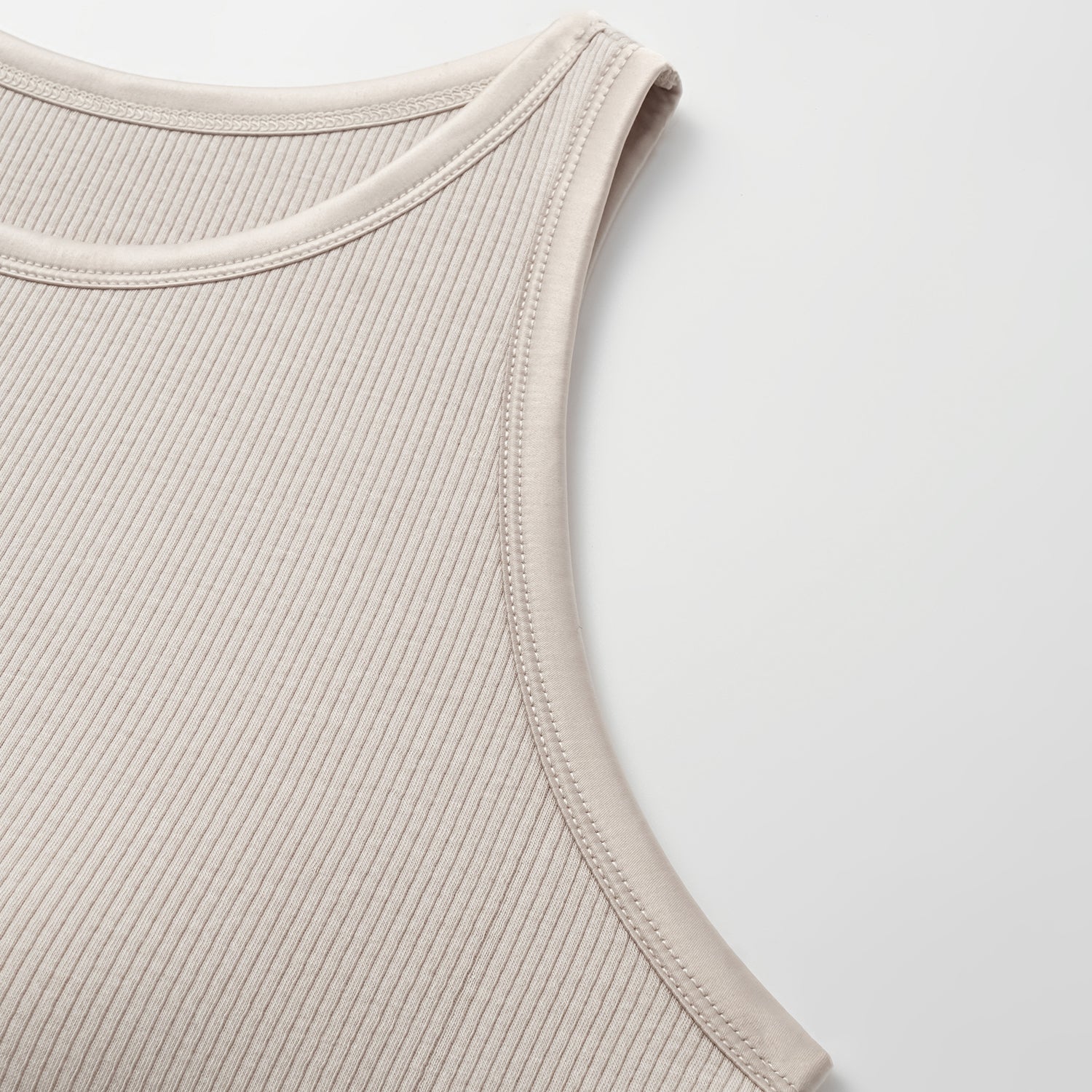 “By Inch." 極緻絲柔裸感緞邊修身Bra Top—柔粉裸