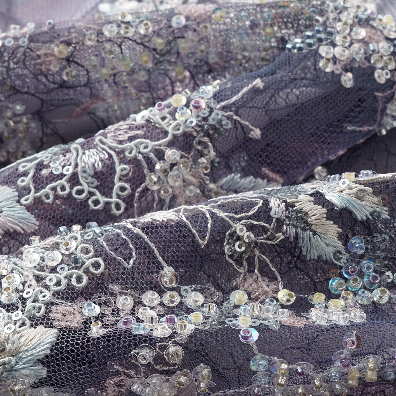 "Imperial Garden Teatime"緞染繡霞奢華珠繡輕國風蕾絲短褲—Nocturne Bloom凝夜浮香