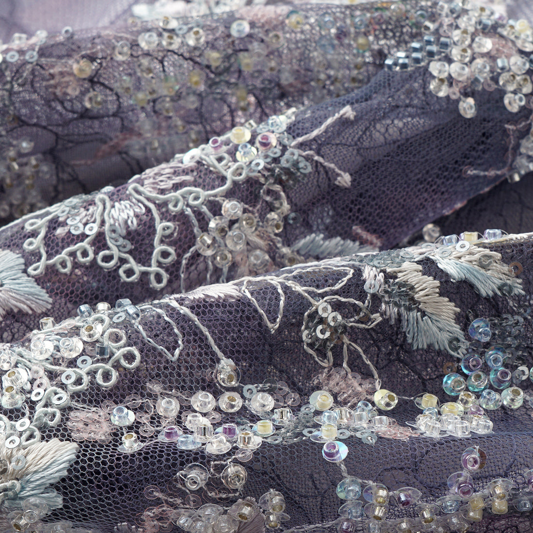 "Imperial Garden Teatime"緞染繡霞奢華珠繡輕國風蕾絲短褲—Nocturne Bloom凝夜浮香