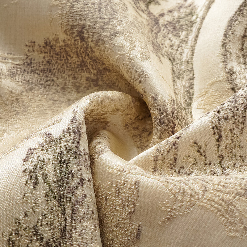 "Imperial Garden Teatime” 刺繡提花真絲羊毛短褲—綠