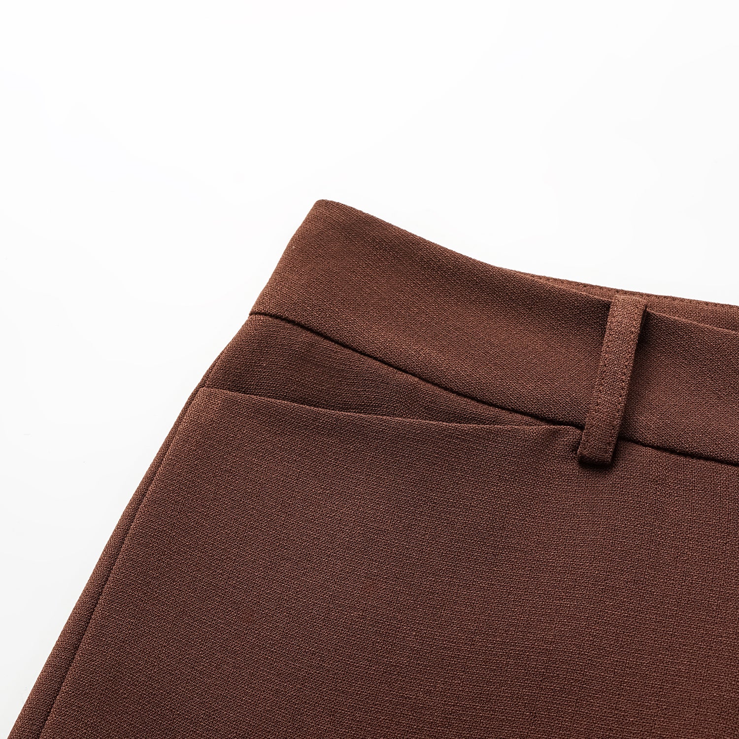 "Westminster Weekdays" 奢華麻理醋酸九分褲—Cognac