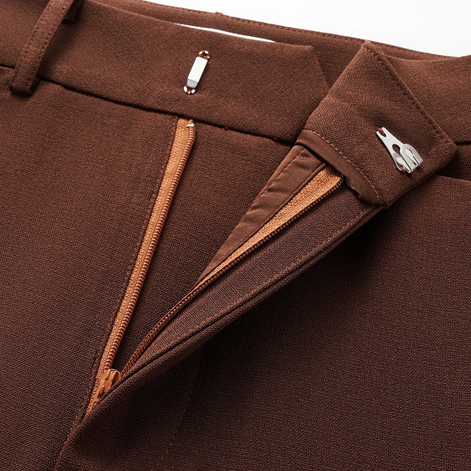 "Westminster Weekdays" 奢華麻理醋酸九分褲—Cognac