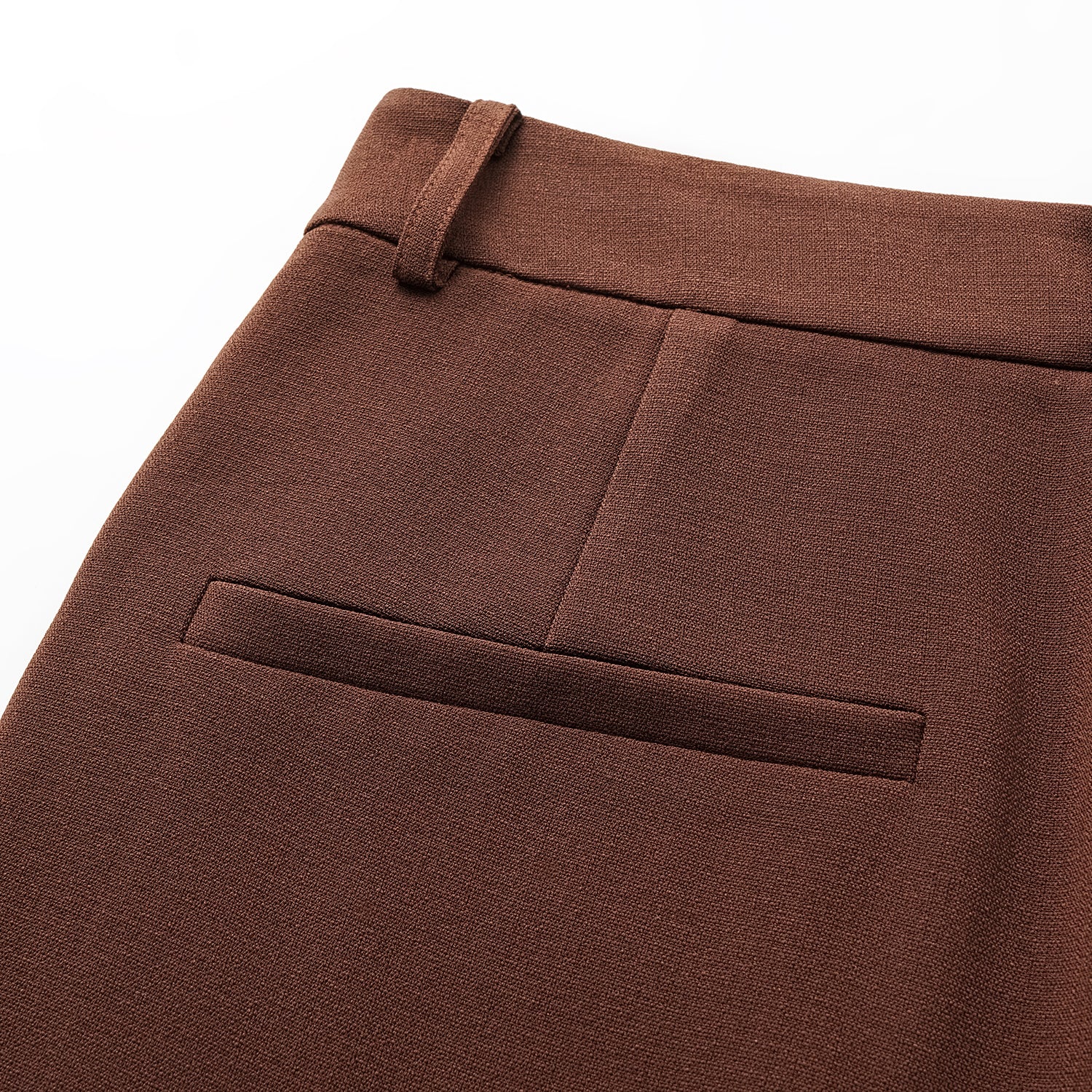 "Westminster Weekdays" 奢華麻理醋酸九分褲—Cognac