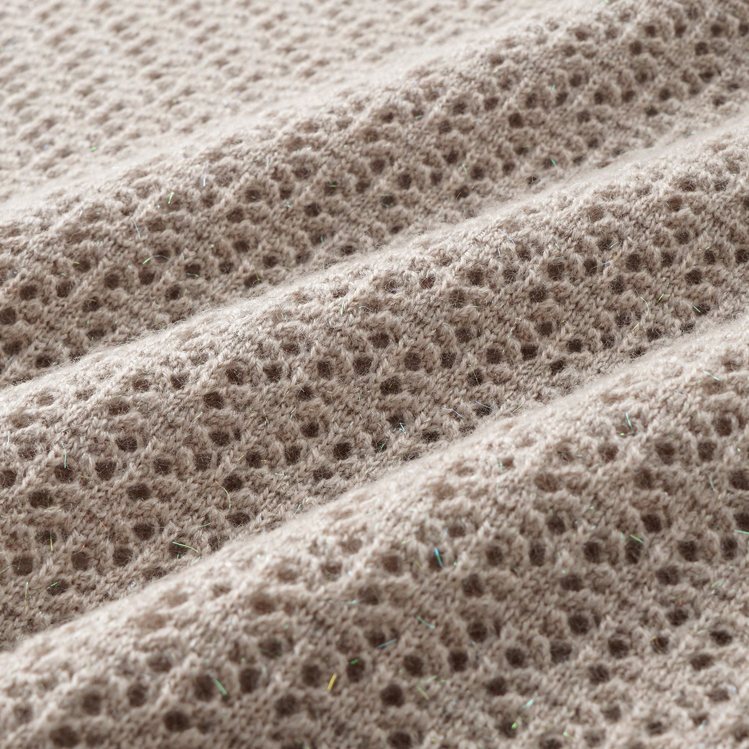 "Summer diary."Cashmere浮燦點織花眼工藝針織背心——Whispering of Fall 秋水暮煙