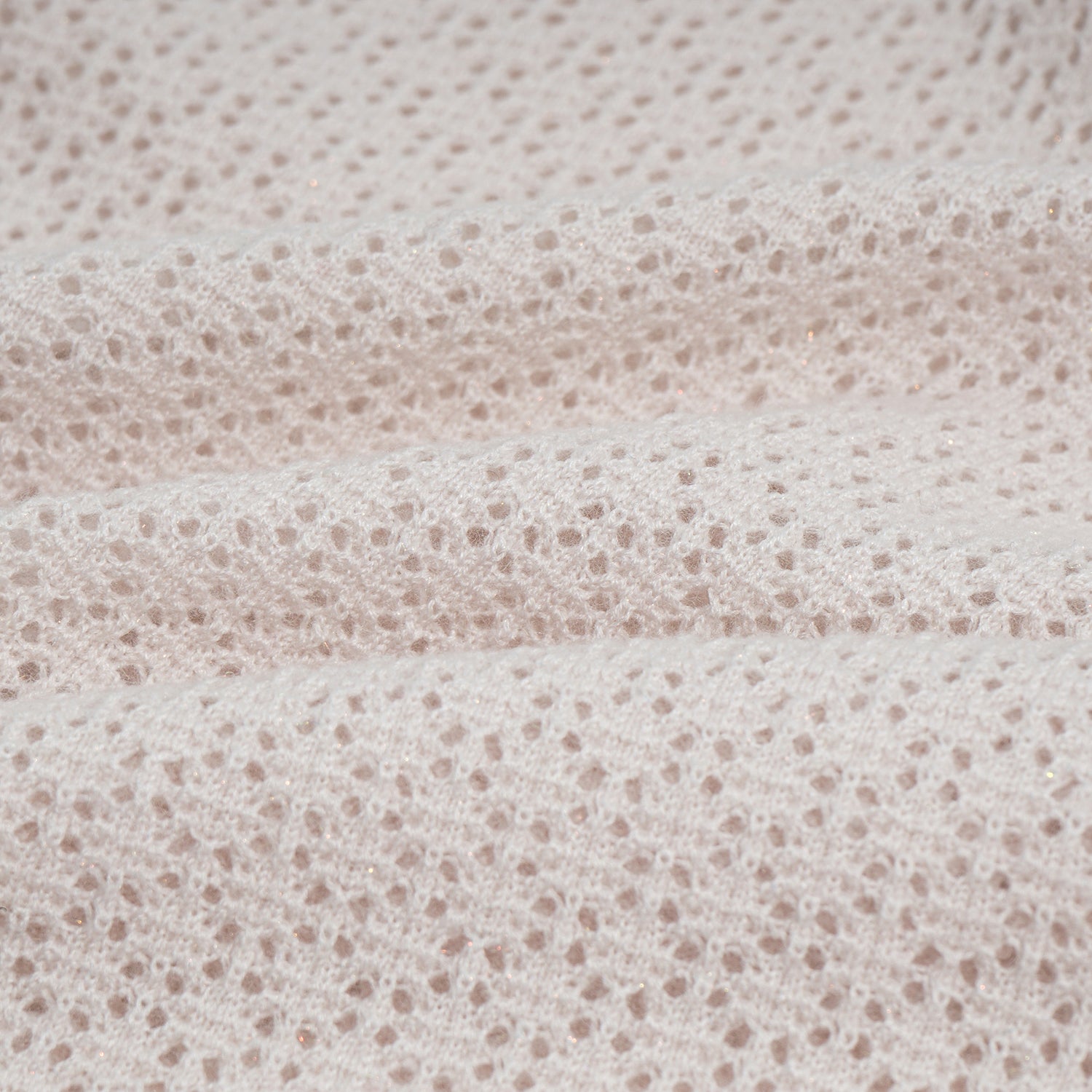 "Summer diary."Cashmere浮燦點織花眼工藝針織背心—Blush of Spring春綻芳菲