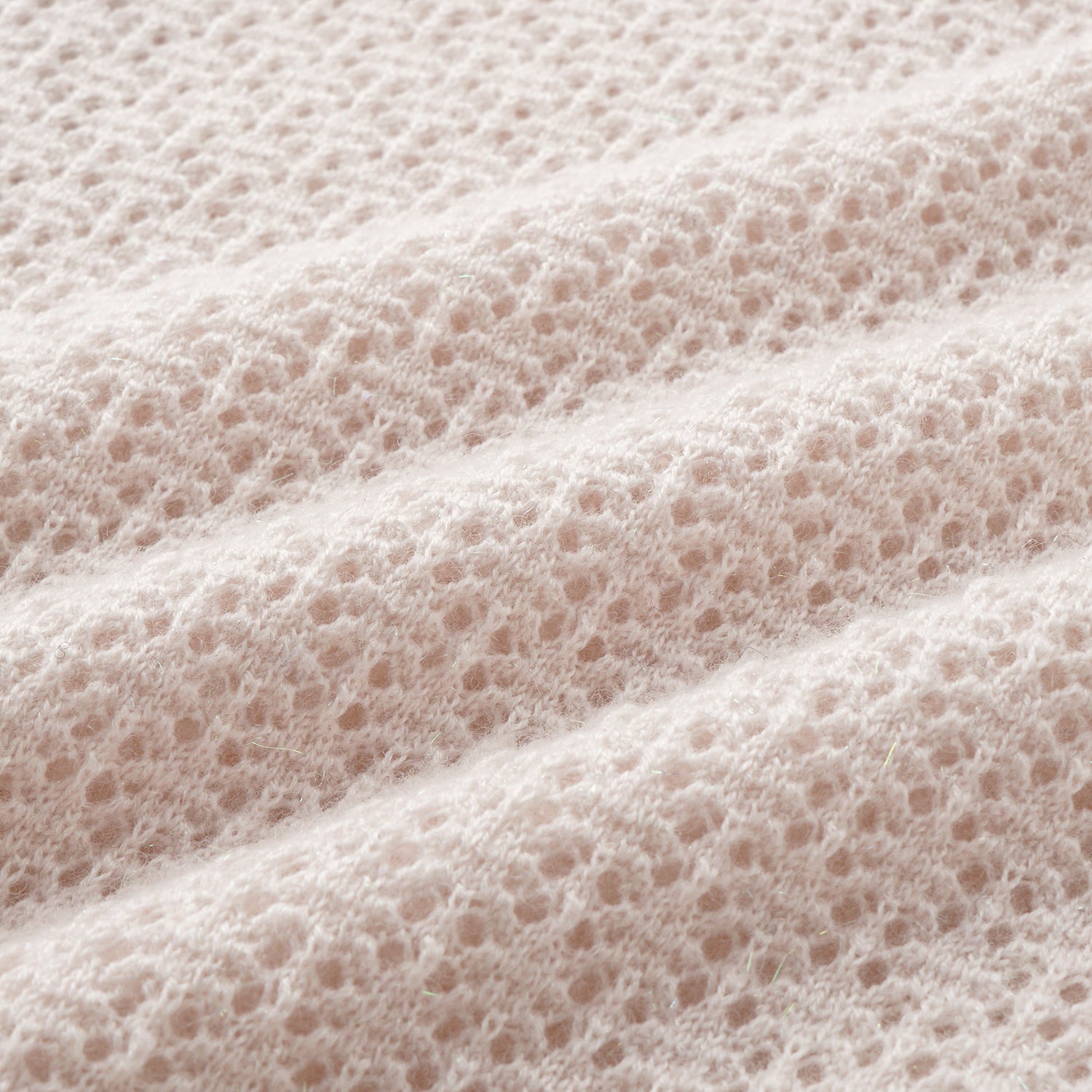 "Summer diary." Cashmere浮燦點織花眼工藝針織外套—Blush of Spring春綻芳菲