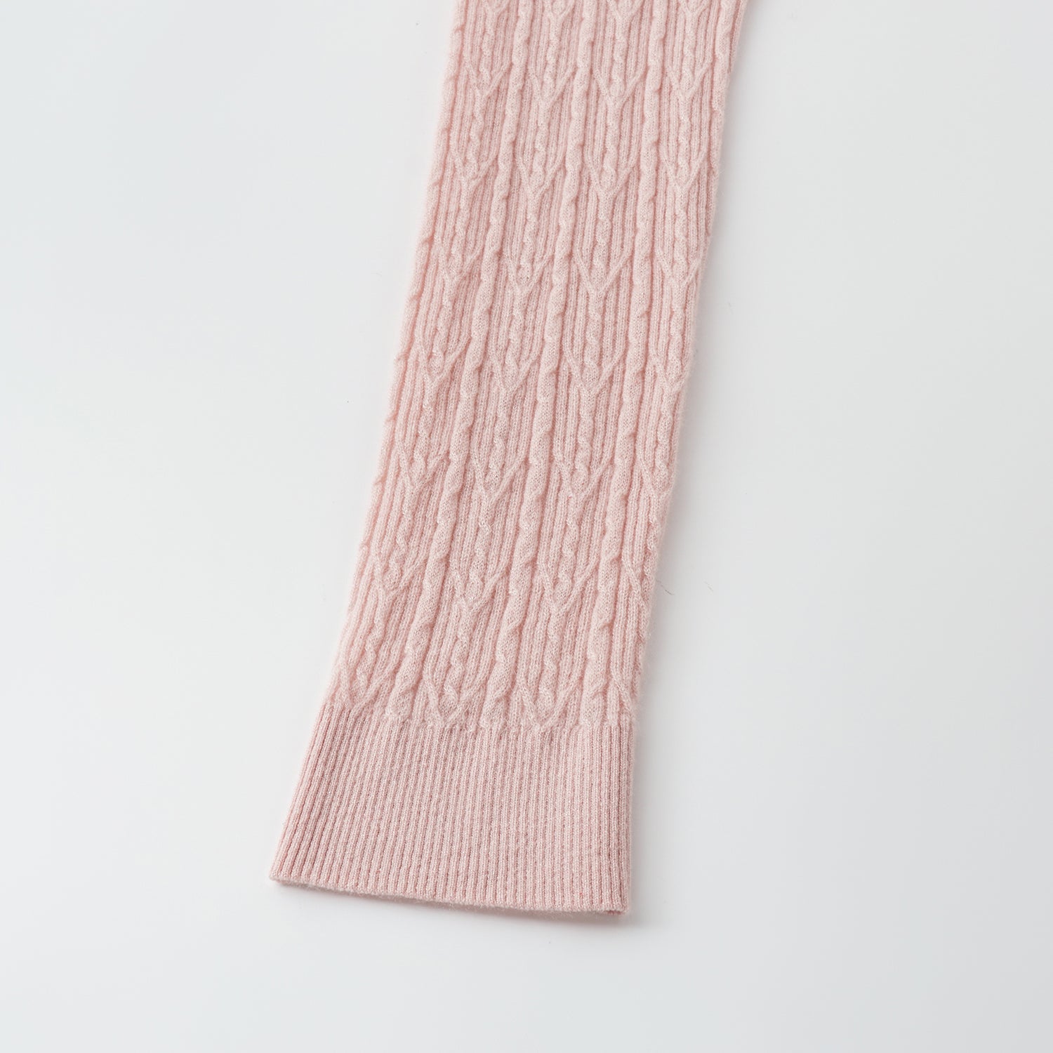 “Autumn Diary” 100% Cashmere羽絮葉脈紋銀織針織上衣—Rosé Mood瑰晤