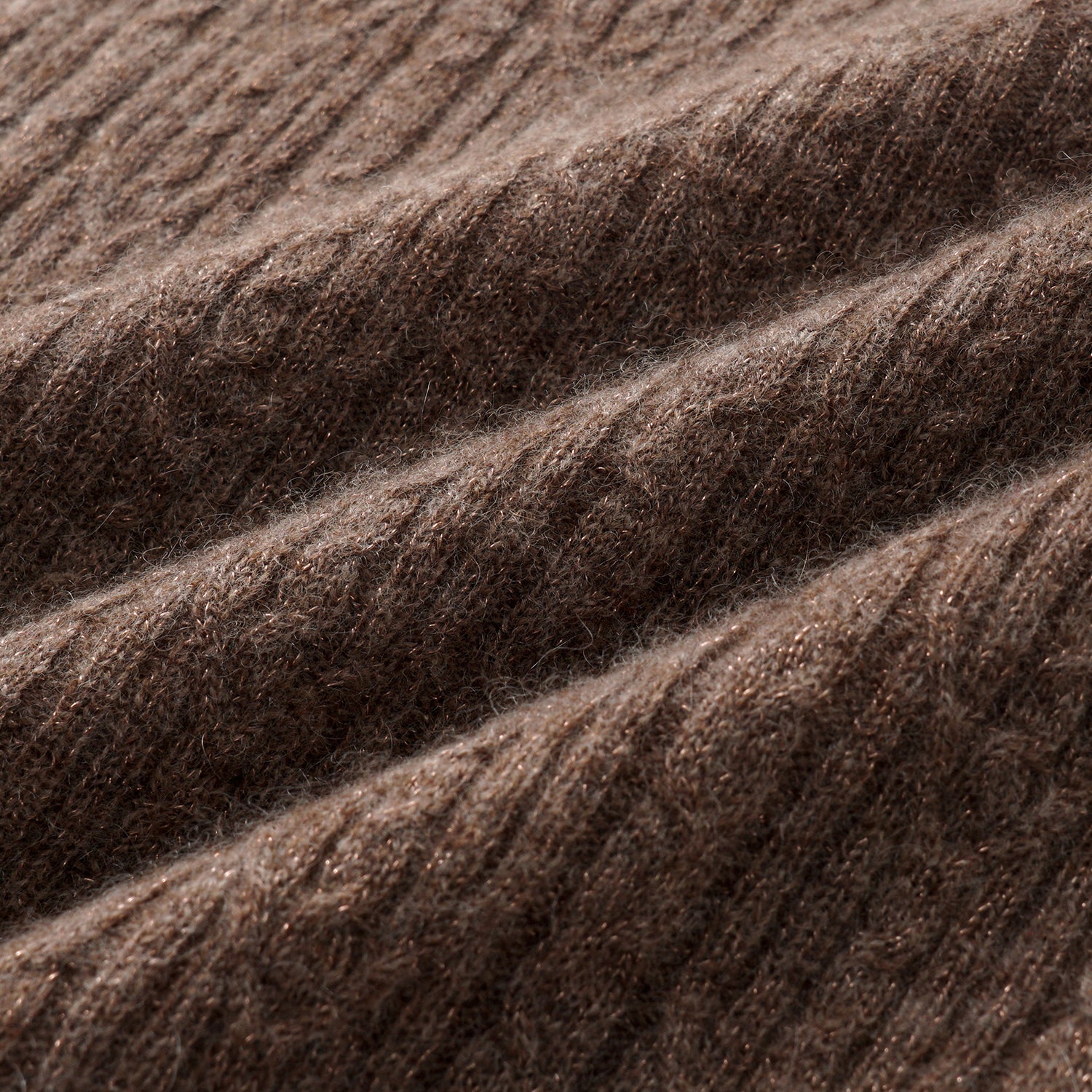 “Autumn Diary” 100% Cashmere羽絮葉脈紋銀織針織上衣—Elmwood澄木