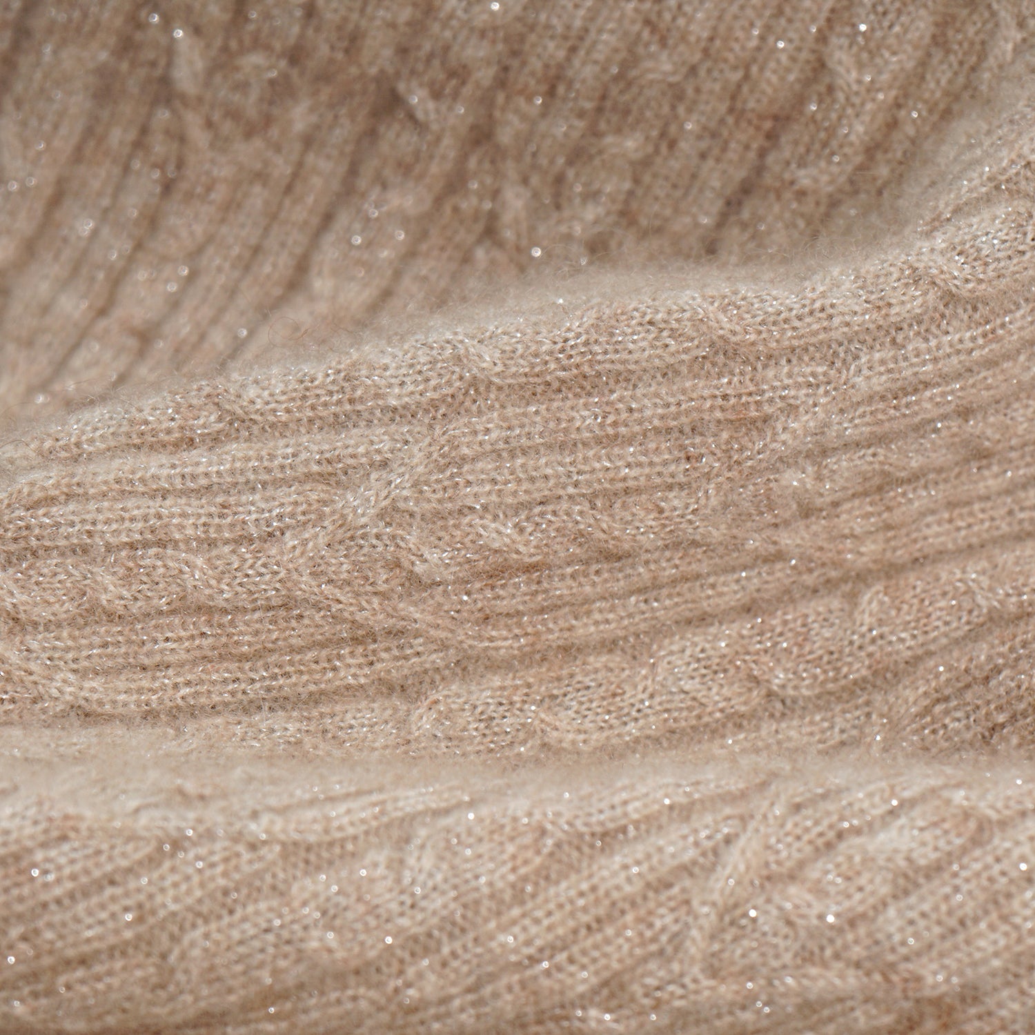 “Autumn Diary” 100% Cashmere羽絮葉脈紋銀織針織上衣—Pine Ridge松岫