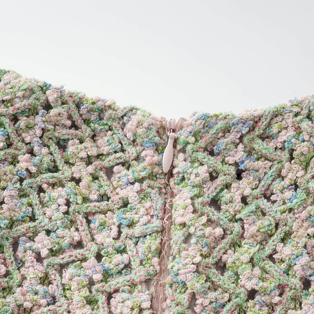 “Sloane Ave."法國高級訂製蕾絲勾織花呢短褲 —Dewdrop Bloom莫內睡蓮・晨露