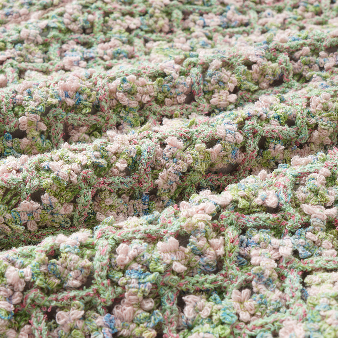 “Sloane Ave."法國高級訂製蕾絲勾織花呢短褲 —Dewdrop Bloom莫內睡蓮・晨露