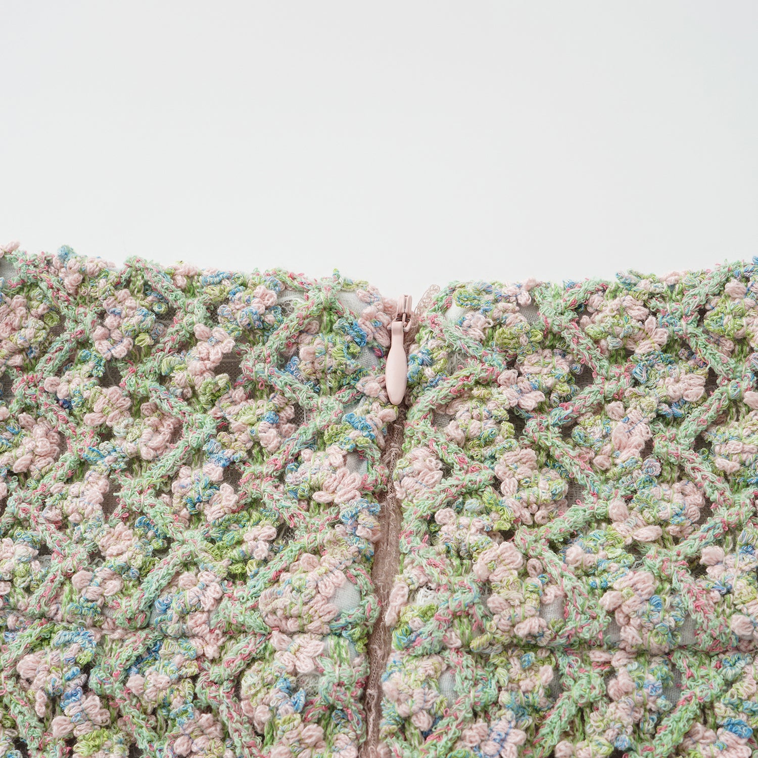 “Sloane Ave."法國高級訂製蕾絲勾織花呢褲裙 —Dewdrop Bloom莫內睡蓮・晨露