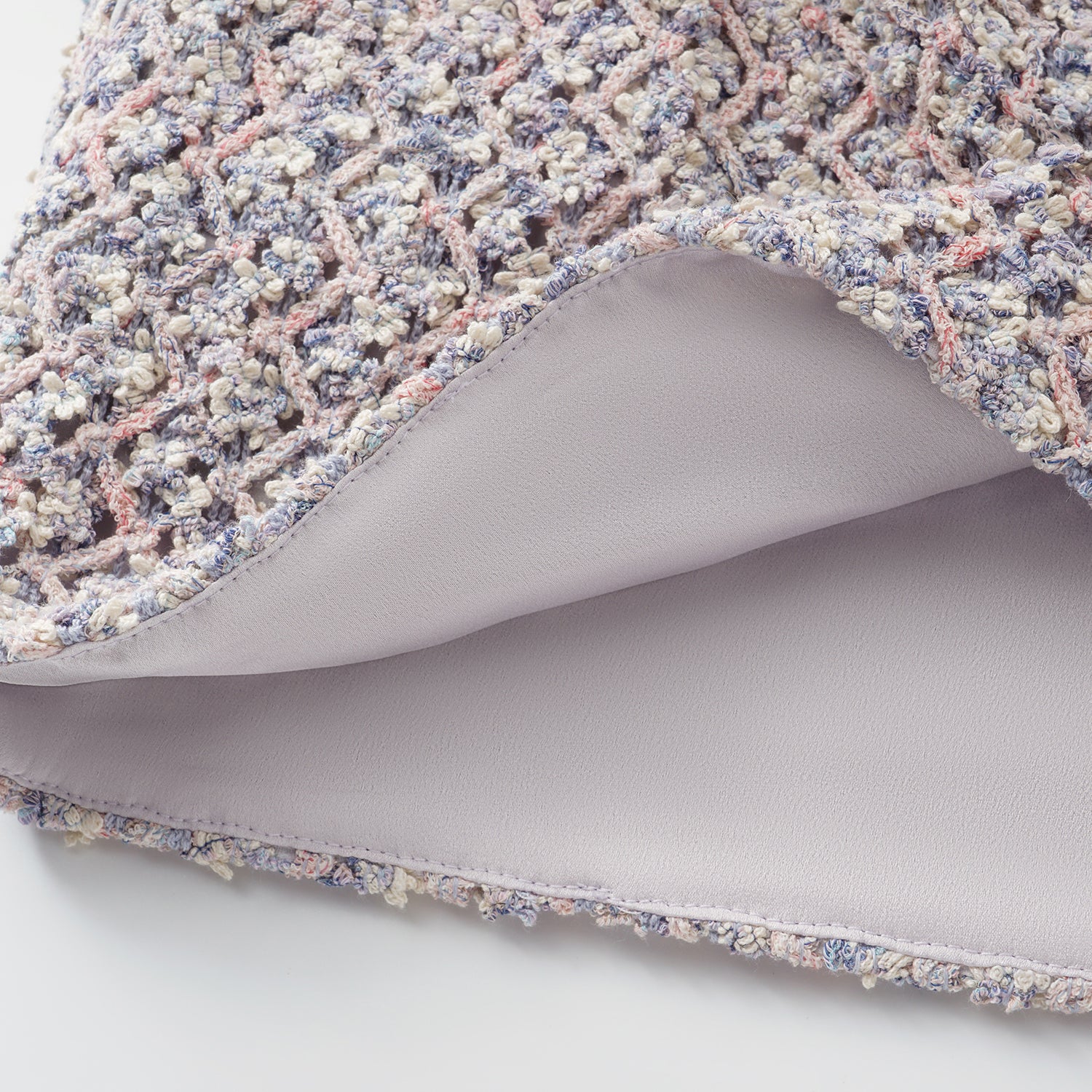 “Sloane Ave."法國高級訂製蕾絲勾織花呢短褲 —Dreaming Pond莫內睡蓮・夢池