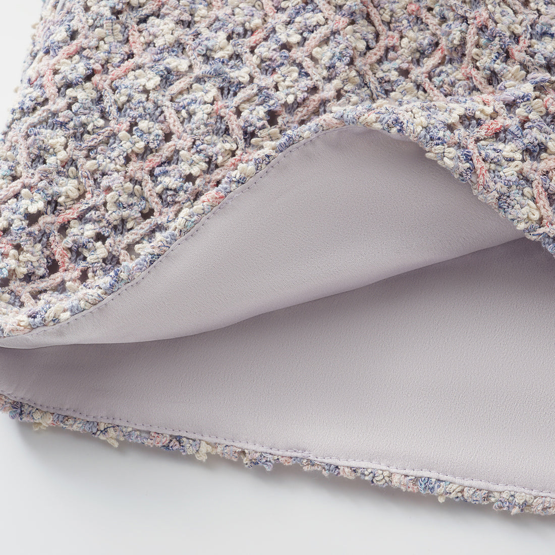 “Sloane Ave."法國高級訂製蕾絲勾織花呢短褲 —Dreaming Pond莫內睡蓮・夢池