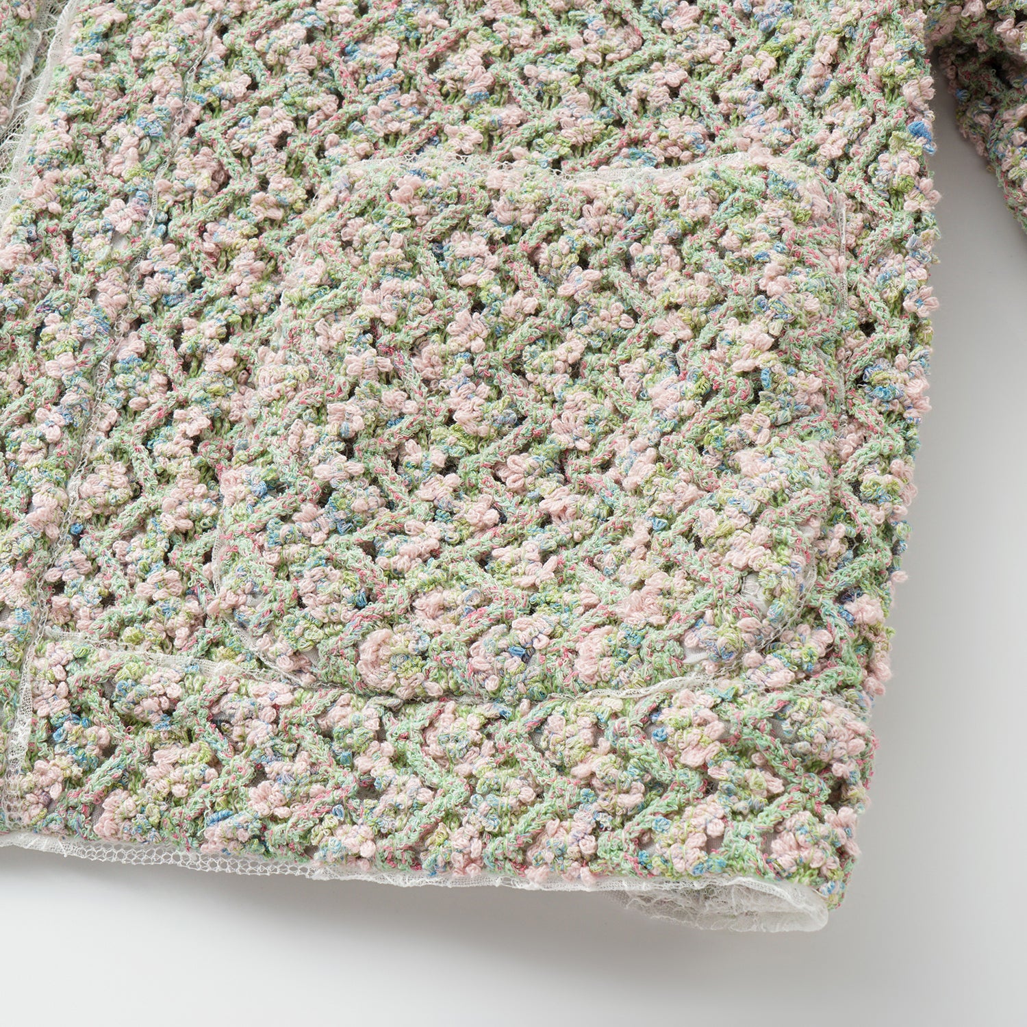 “Sloane Ave." 法國高級訂製蕾絲勾織花呢外套—Dewdrop Bloom莫內睡蓮・晨露