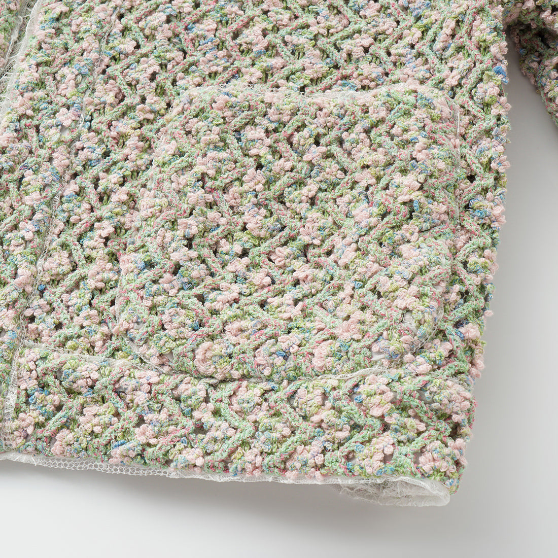 “Sloane Ave." 法國高級訂製蕾絲勾織花呢外套—Dewdrop Bloom莫內睡蓮・晨露