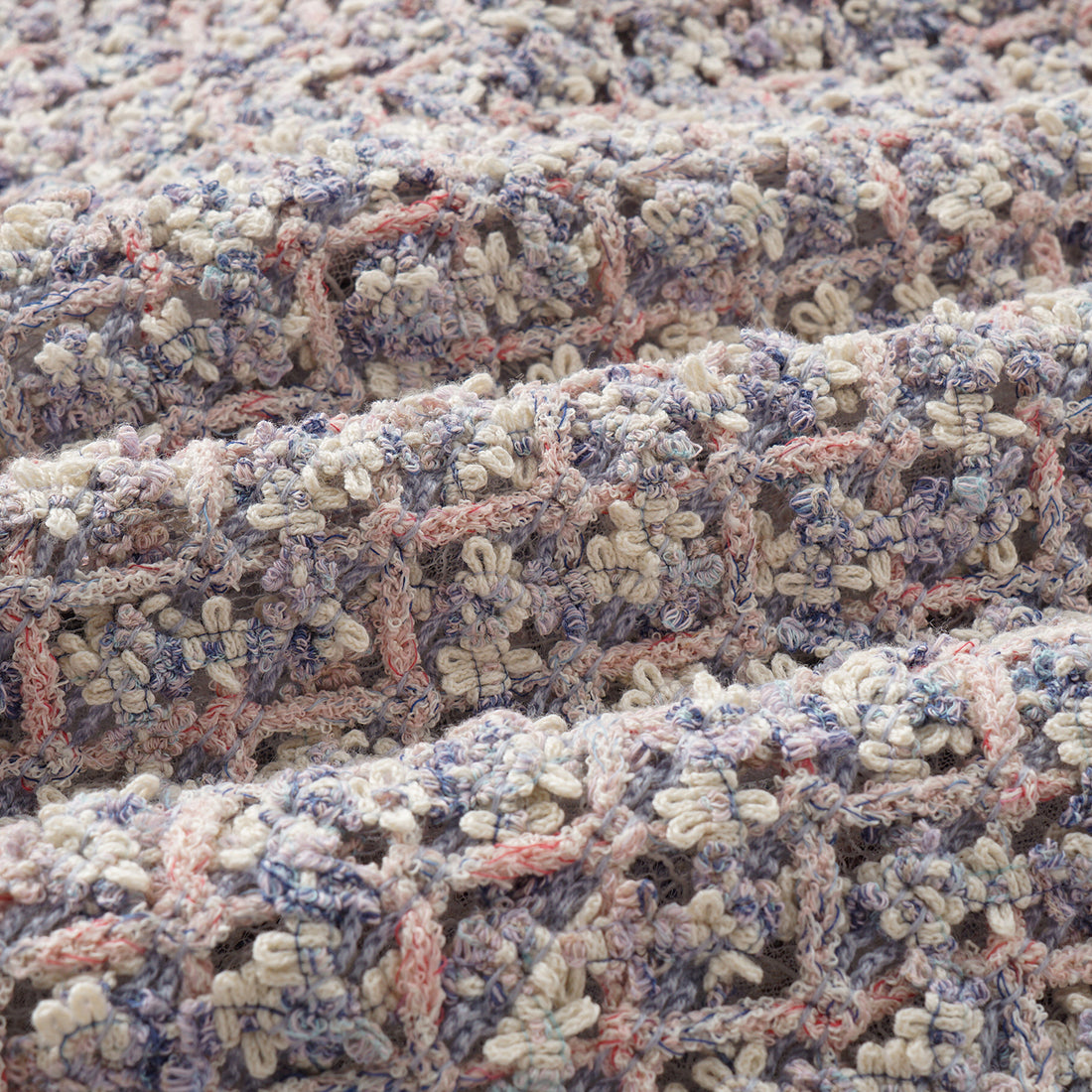 “Sloane Ave."法國高級訂製蕾絲勾織花呢馬甲背心 —Dreaming Pond莫內睡蓮・夢池