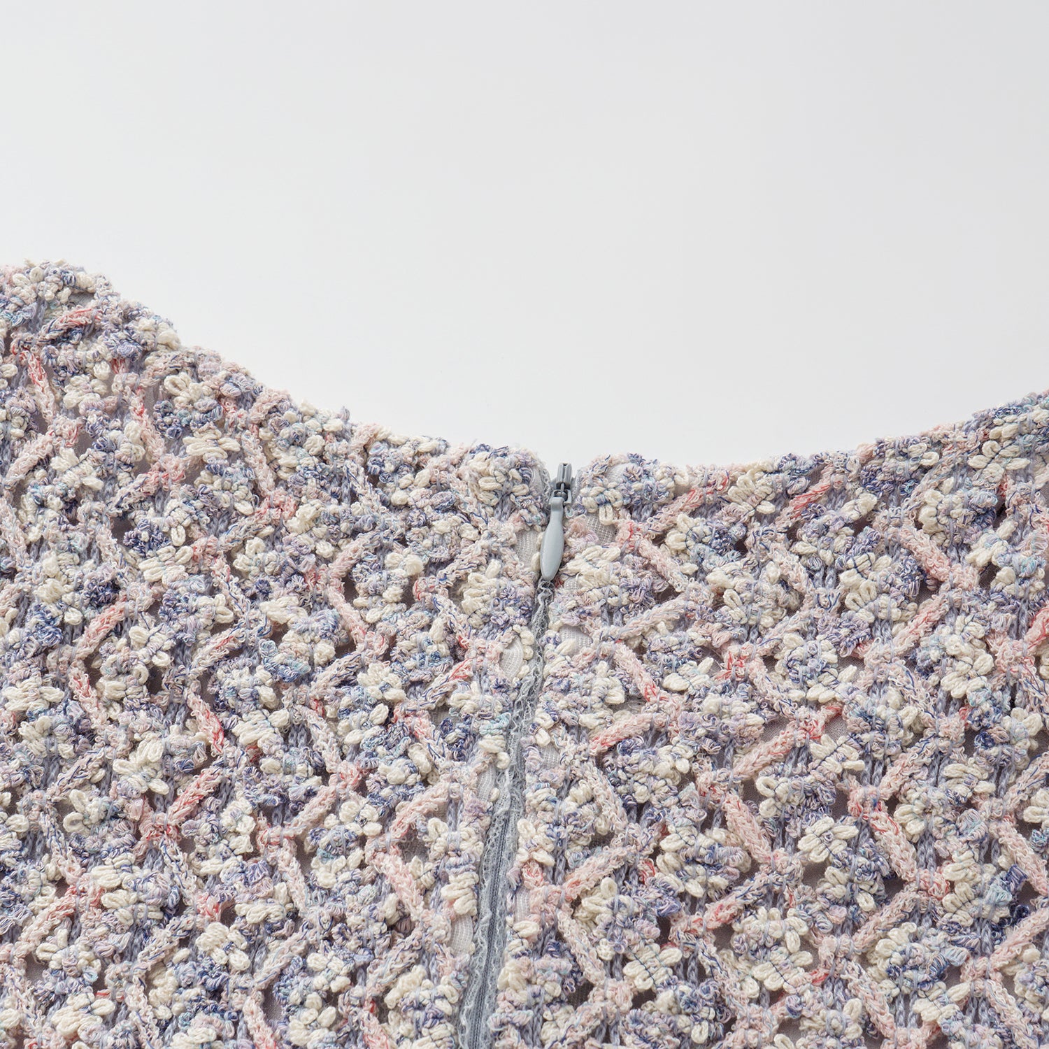 “Sloane Ave."法國高級訂製蕾絲勾織花呢洋裝 —Dreaming Pond莫內睡蓮・夢池