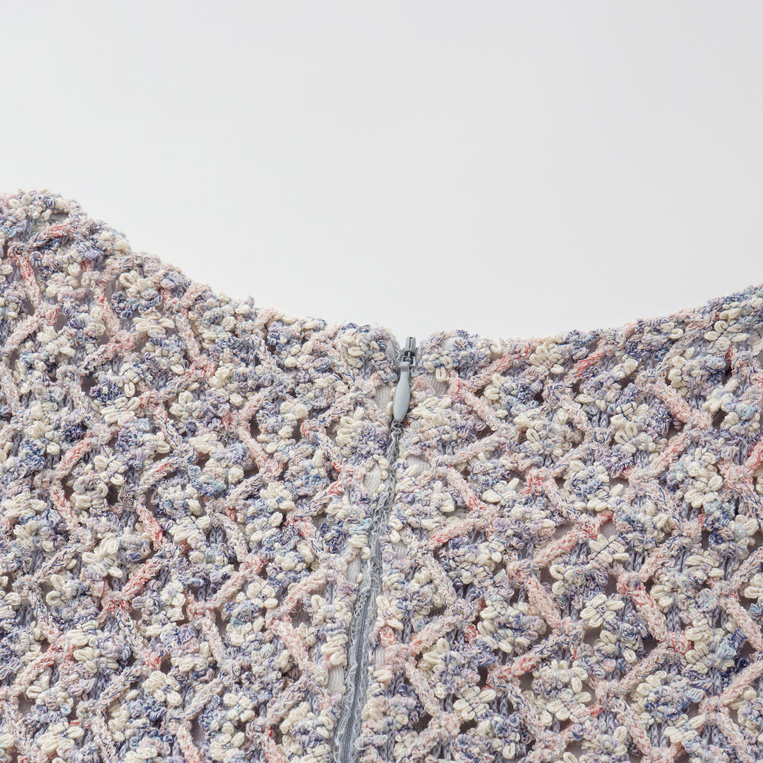 “Sloane Ave."法國高級訂製蕾絲勾織花呢洋裝 —Dreaming Pond莫內睡蓮・夢池