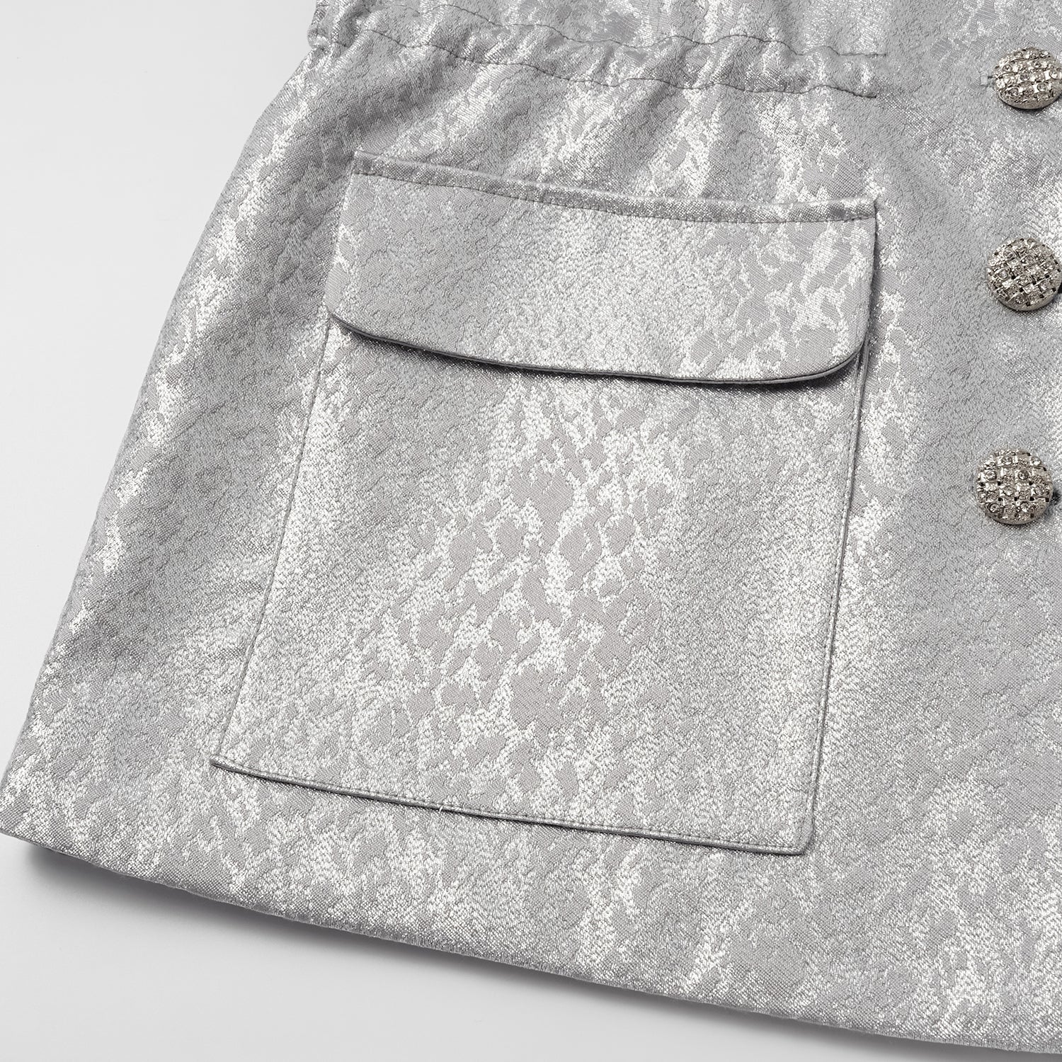 "春意"西班牙提花工藝狩獵收腰馬甲背心— 暮紫雲光