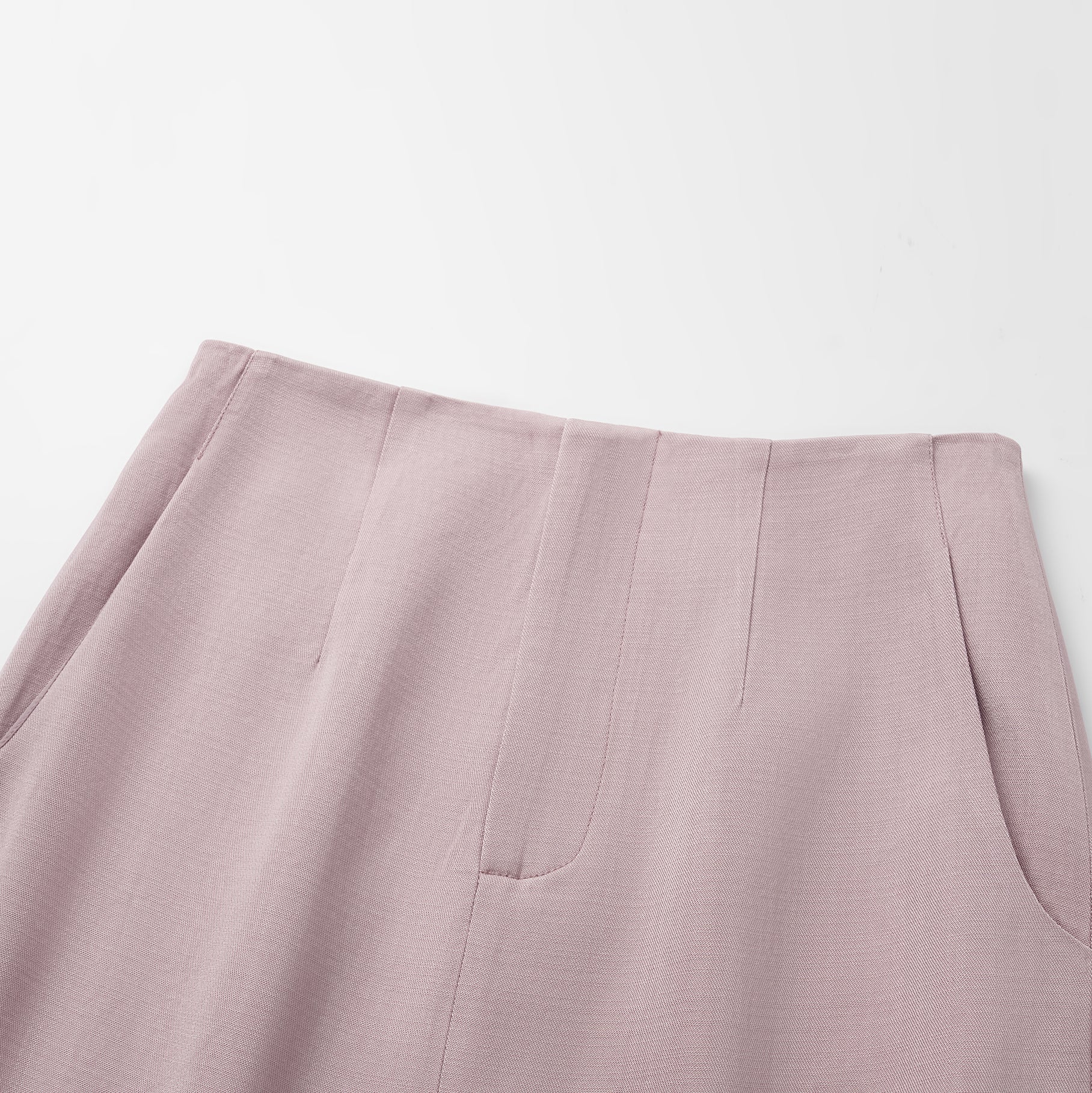 "Speak Sleek" 奢華輕薄麻感肌理醋酸鉛筆裙—Pink