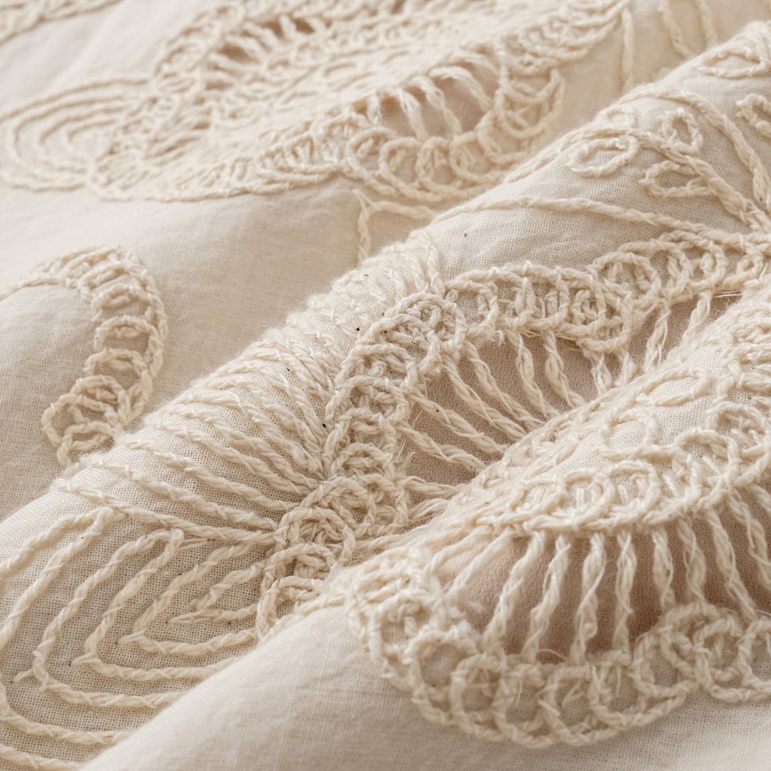 “慵懶俏麗” 義大利蕾絲Oversized襯衫