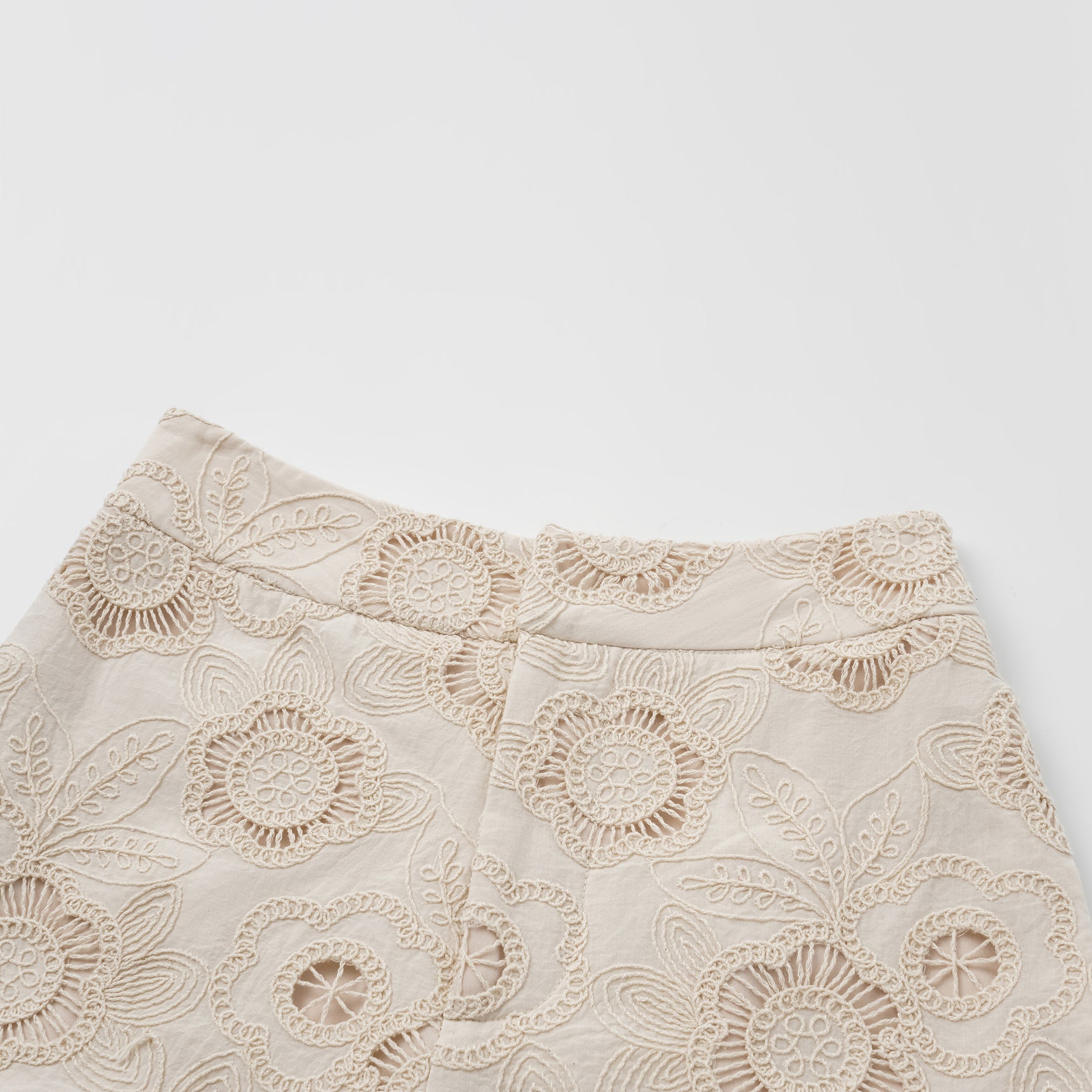 “慵懶俏麗” 義大利蕾絲短褲