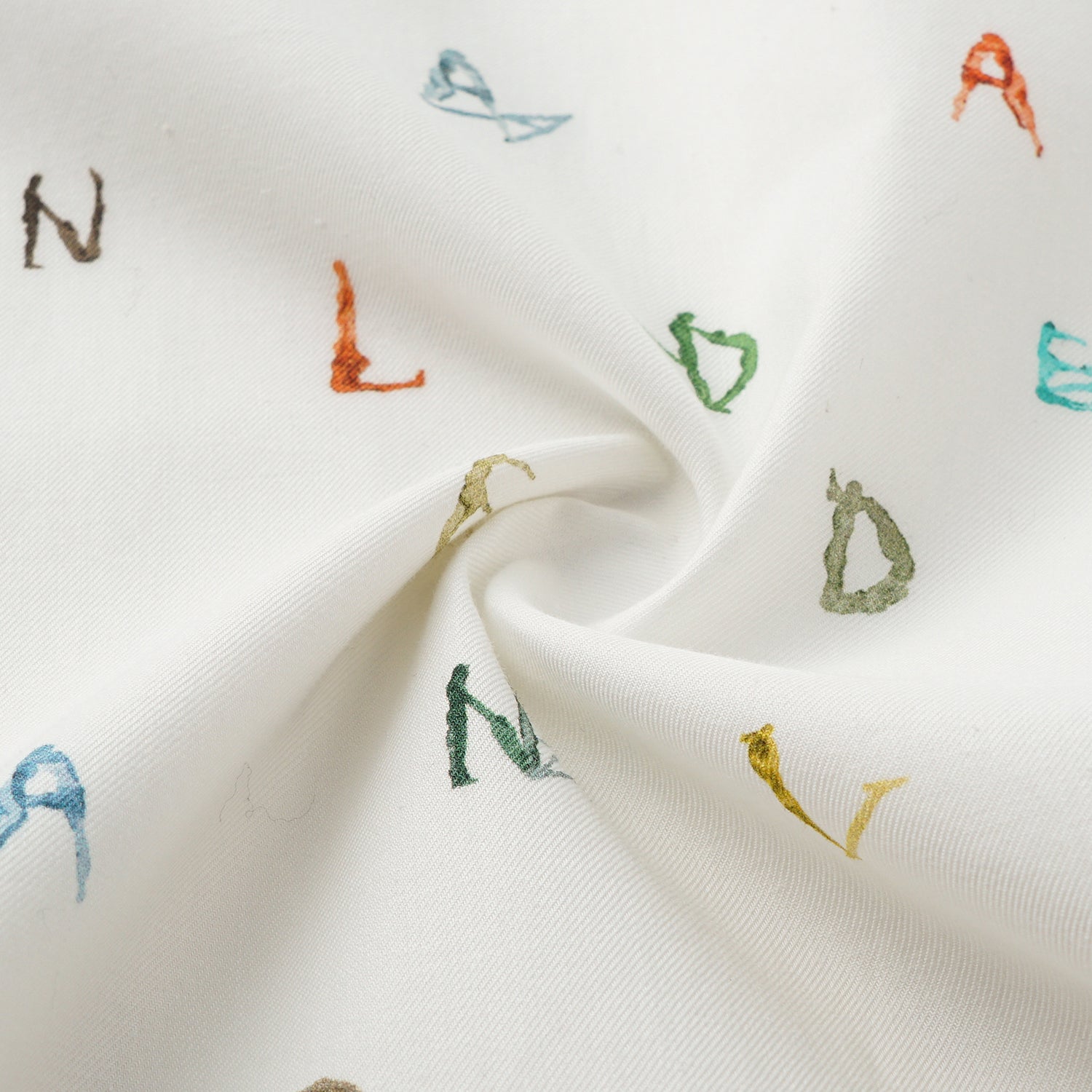 “知性時刻”義大利純棉Monogram繪印工藝襯衫—Ink Whisper漫綴字語