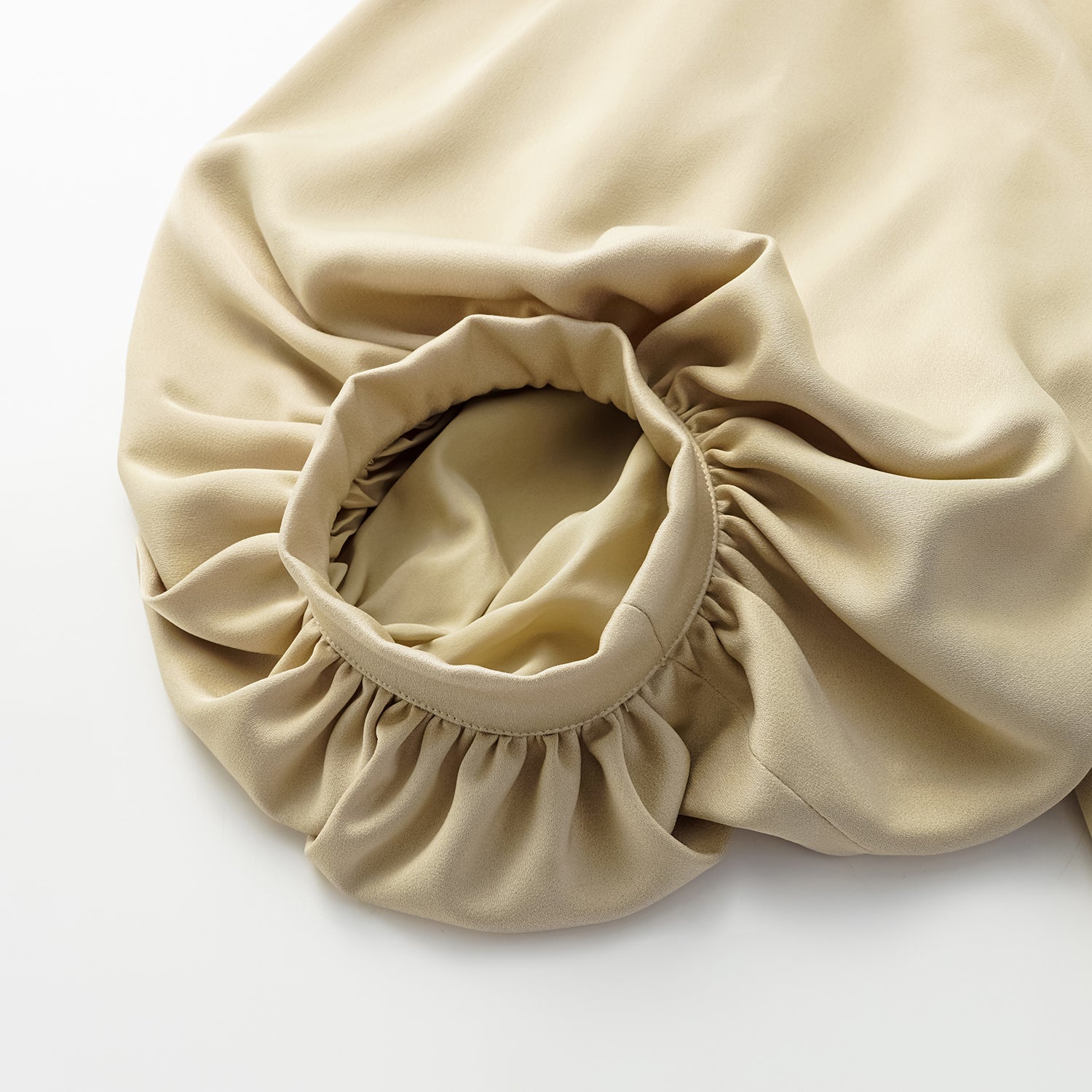 "True Grace" Vintage Crewneck Coat - Light Camel 